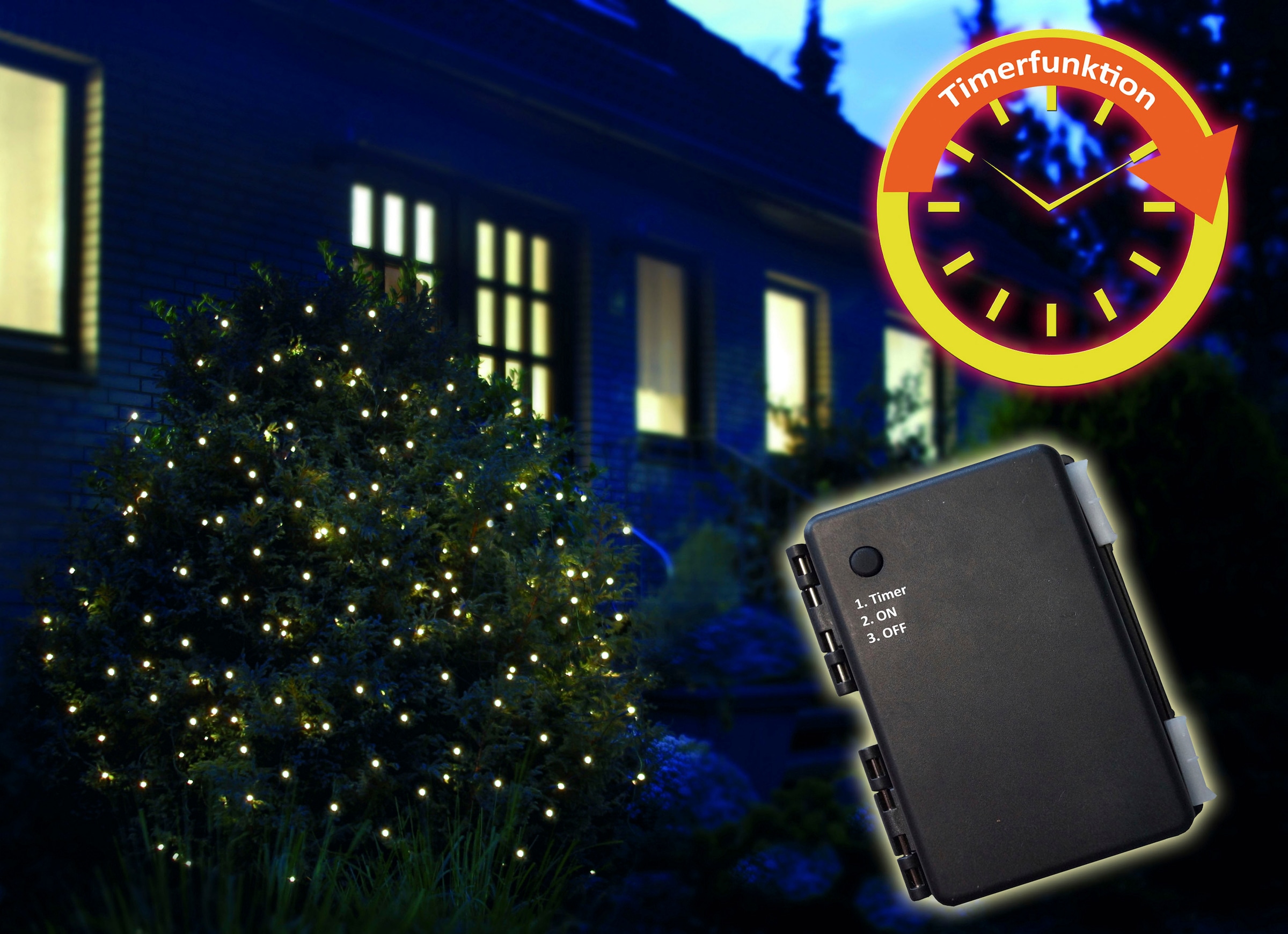 aussen«, Star-Max bestellen »Weihnachtsdeko mit LED-Lichternetz 6 bequem Timer-/Zeitschaltfunktion, Stunden