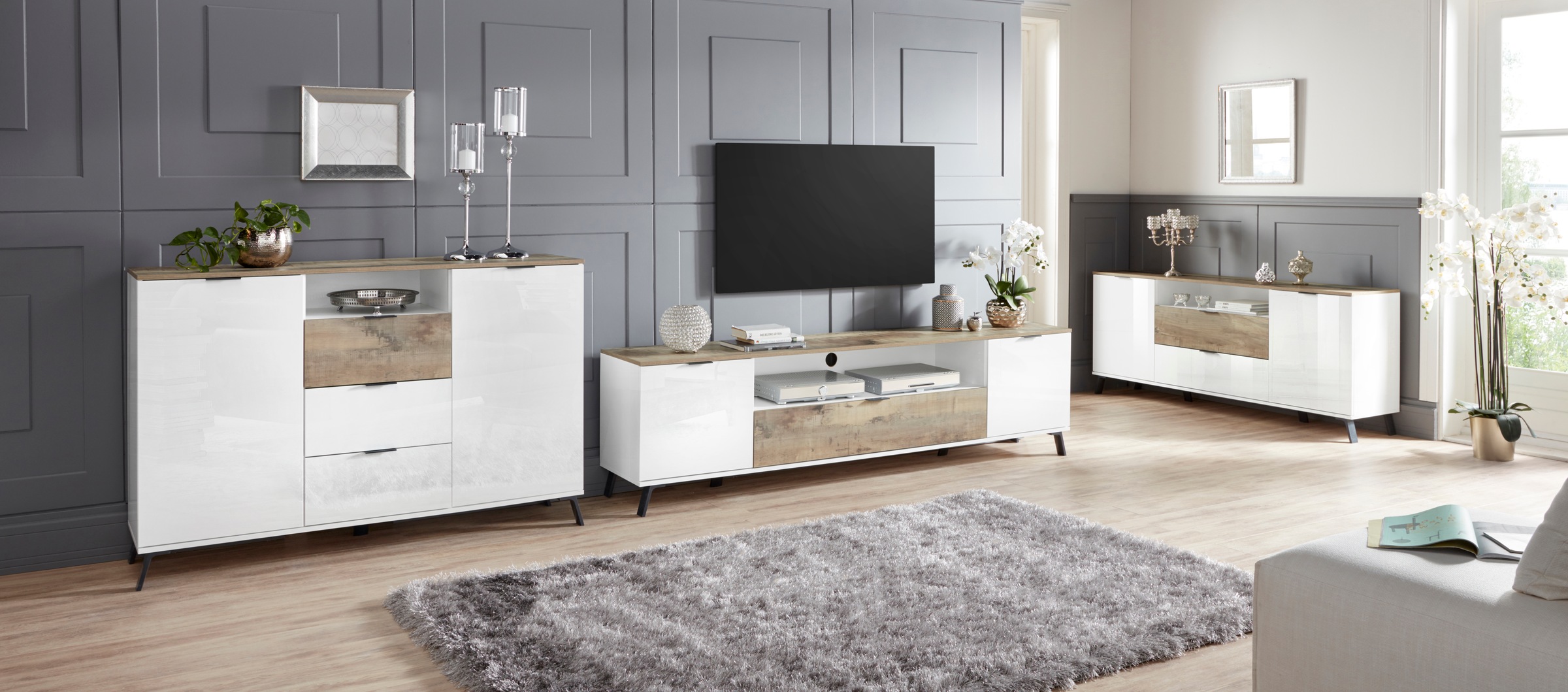 INOSIGN Lowboard »CASANOVATV-Board, TV-Schrank«, Breite ca. 220 cm