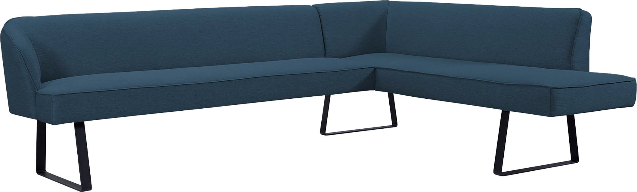 exxpo - sofa fashion Eckbank »Americano« mit Keder und Metallfüßen, Bezug in verschiedenen Qualitäten