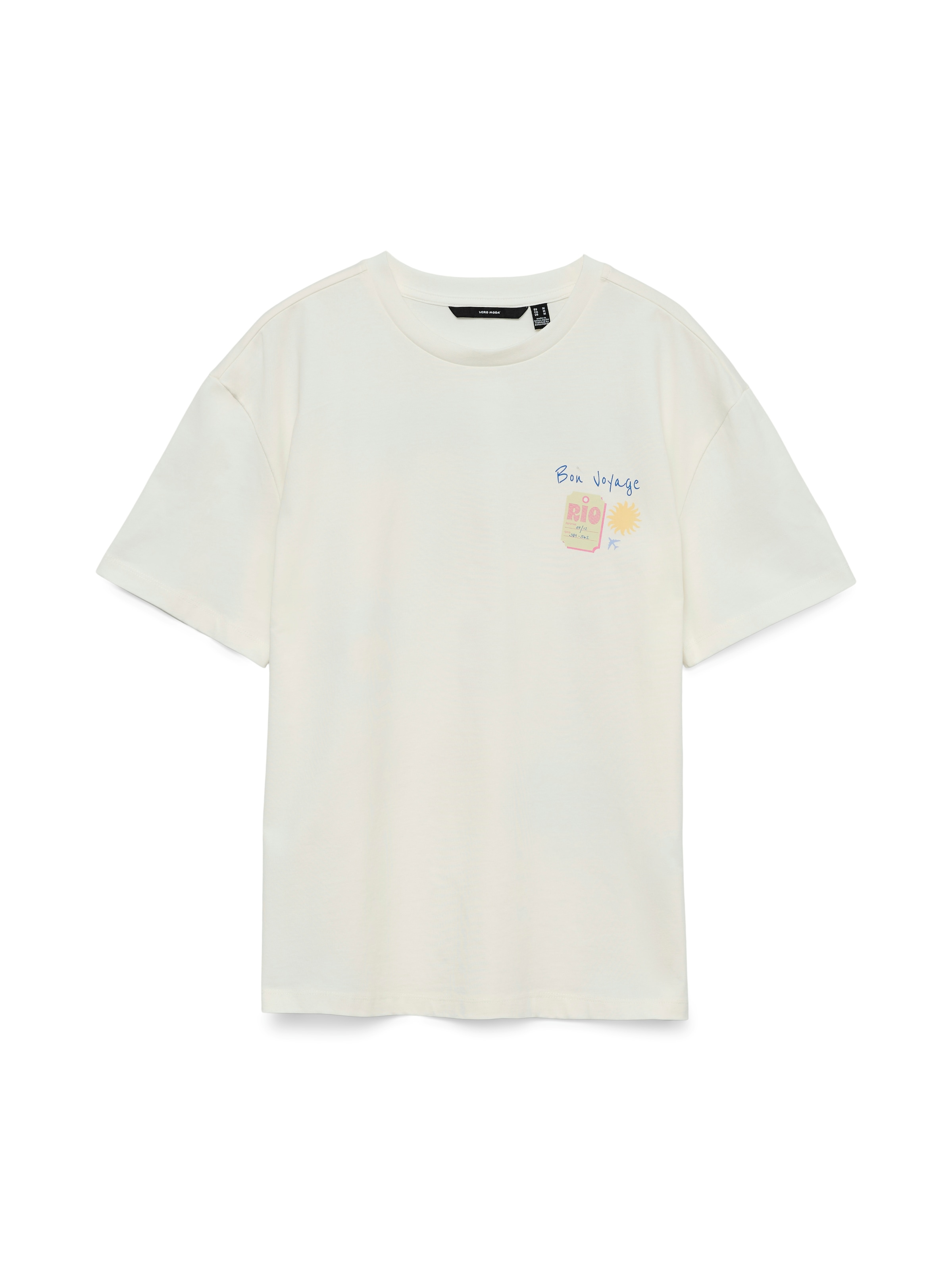 Vero Moda T-Shirt »VMNINNA MIA SS TOP BOX JRS« Baumwolle, Rückenprint