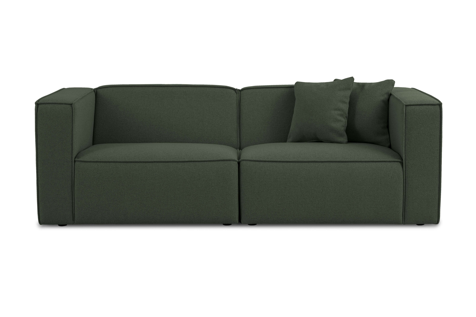 OTTO home 3-Sitzer »Tammie«, Breite 222 cm, Webstoff fein, bodentief, mit Wellenunterfederung