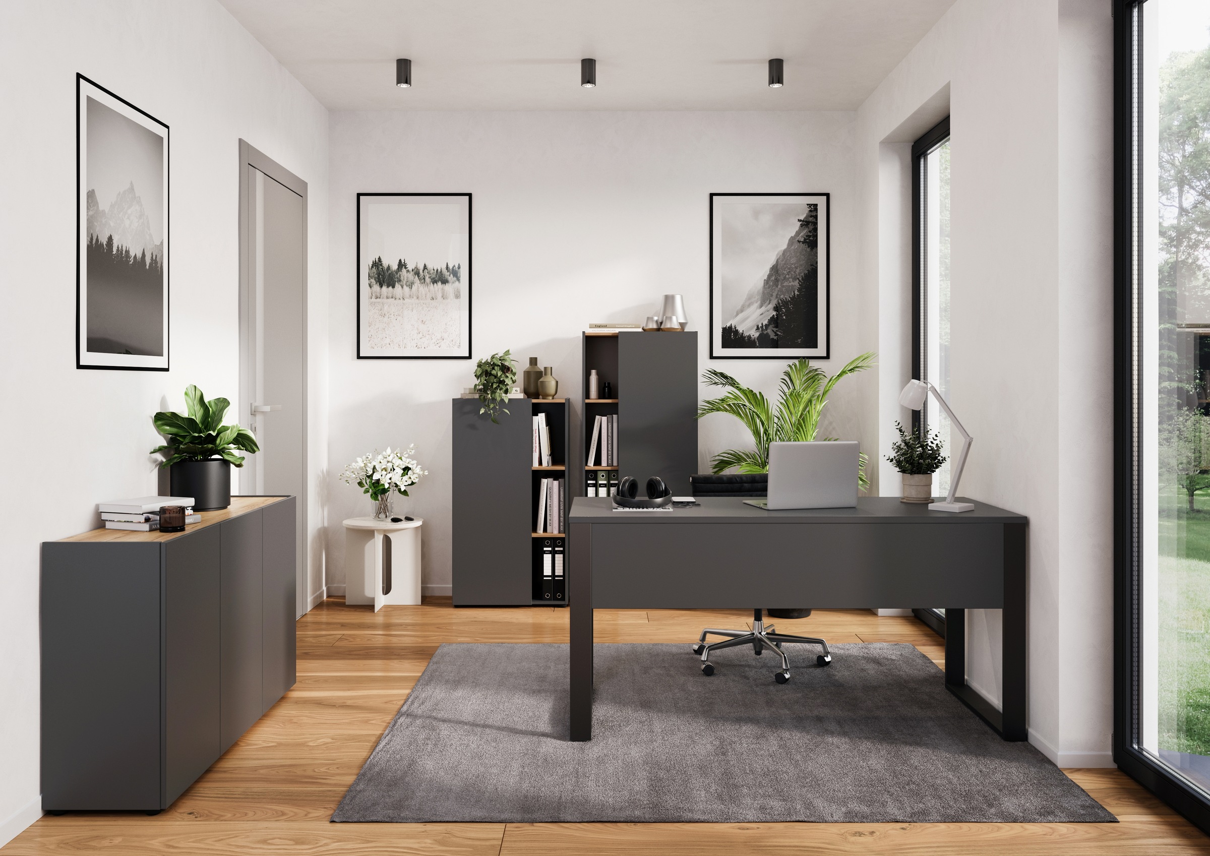 GERMANIA Schreibtisch »Adrano«, (1 St.), mit vorderer Blende, Breite 150 cm, Made in Germany