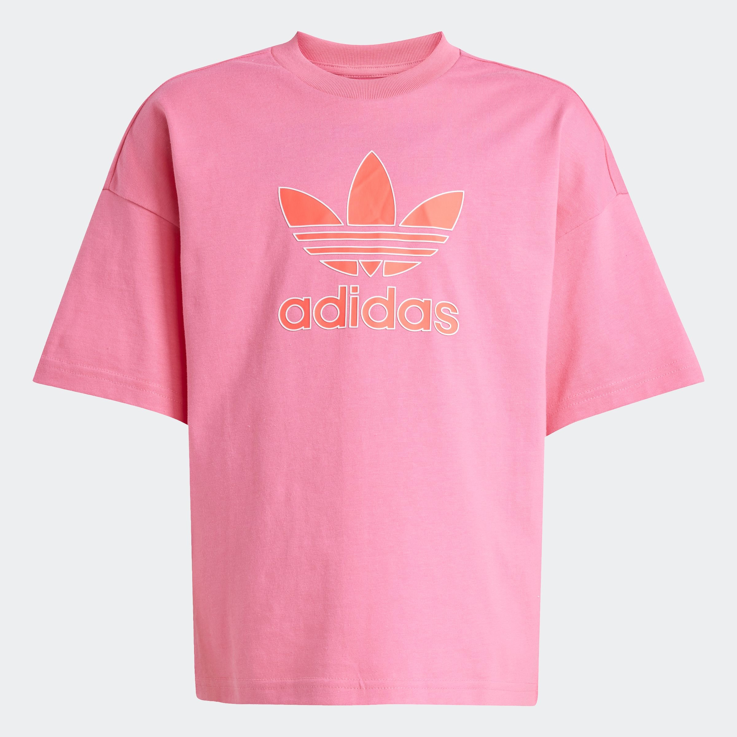 adidas Originals T-Shirt »TREFOIL KIDS« lockere Passform, für Kinder, aus Baumwolle, mit Single Jersey