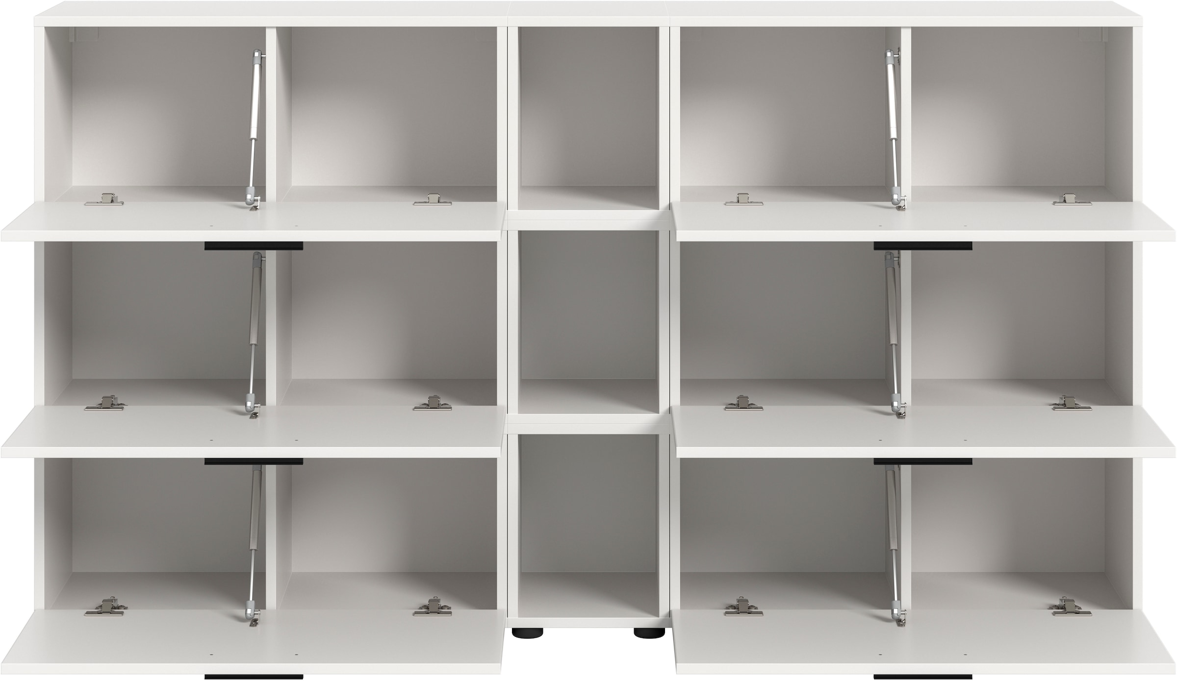 Home affaire Schrank-Set »ENESTE, 9-teilig, in verschiedenen Farben, individuell kombinierbar« verschiedenste Kombinationmöglichkeiten, stehend oder hängend, 3 Stk. tlg.