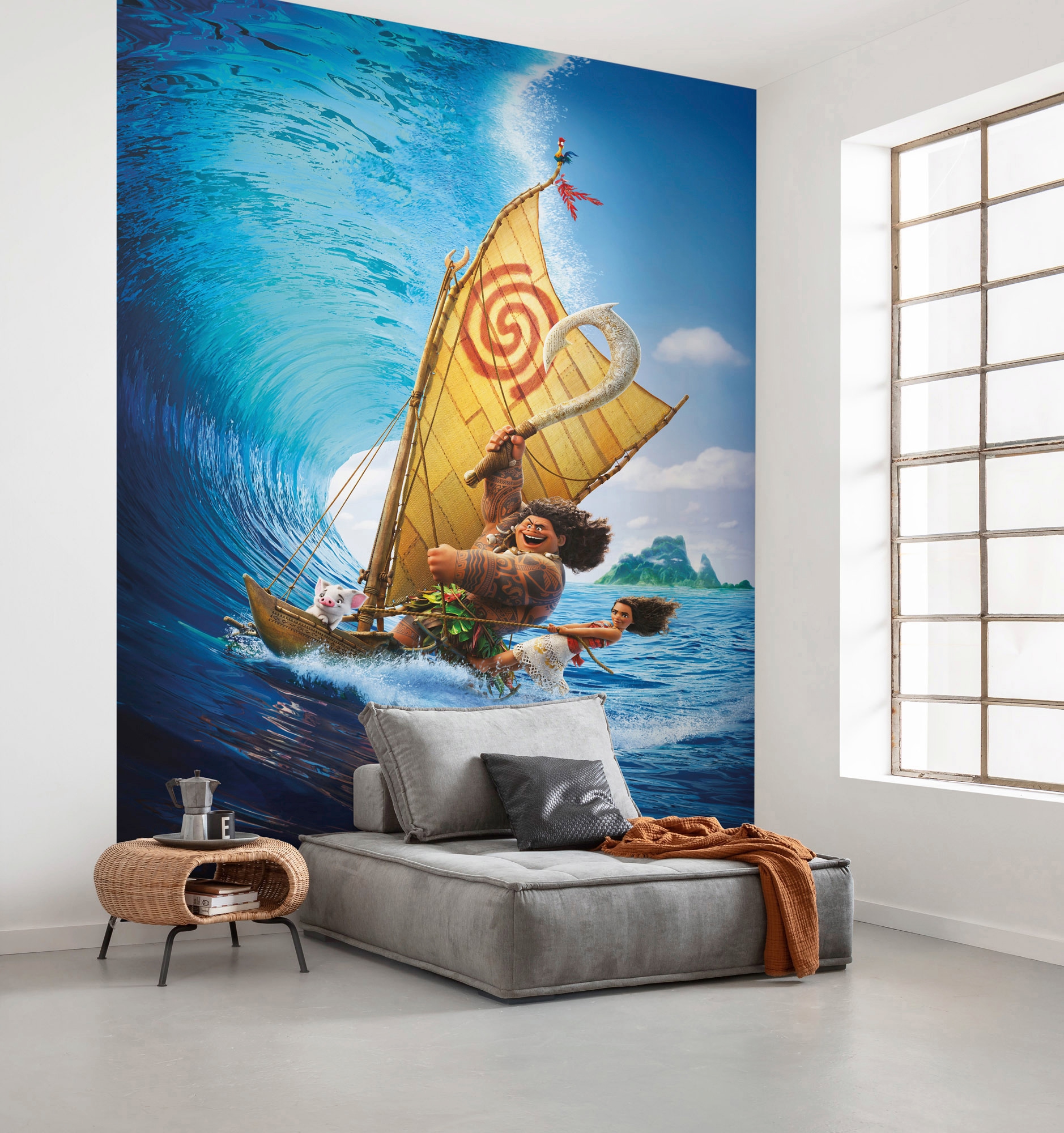 Komar Vliestapete »Moana Ride the Wave«, 200x280 cm (Breite x Höhe) online  kaufen | mit 3 Jahren XXL Garantie