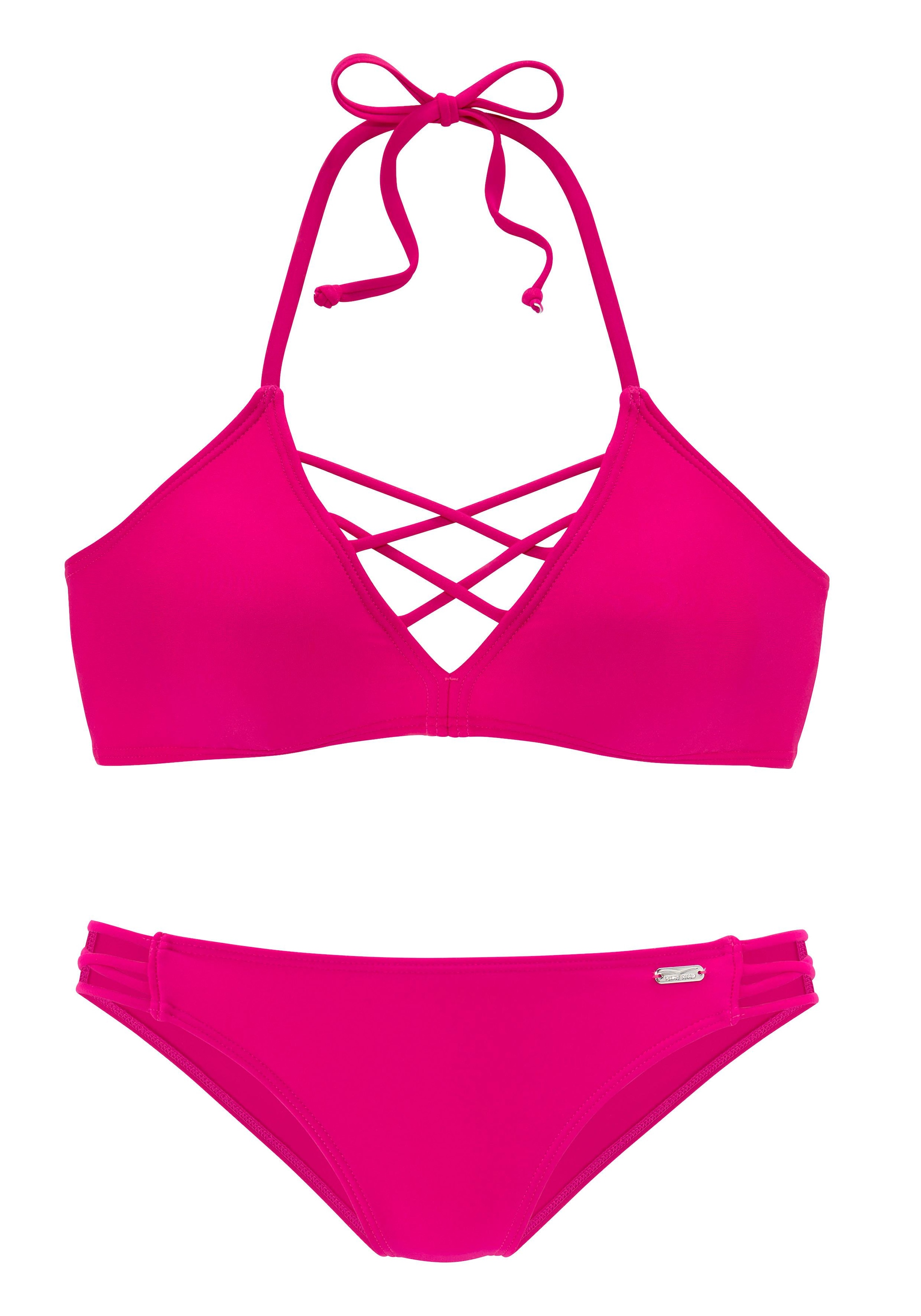 Venice Beach Triangel-Bikini, mit Zierschnürungen bei