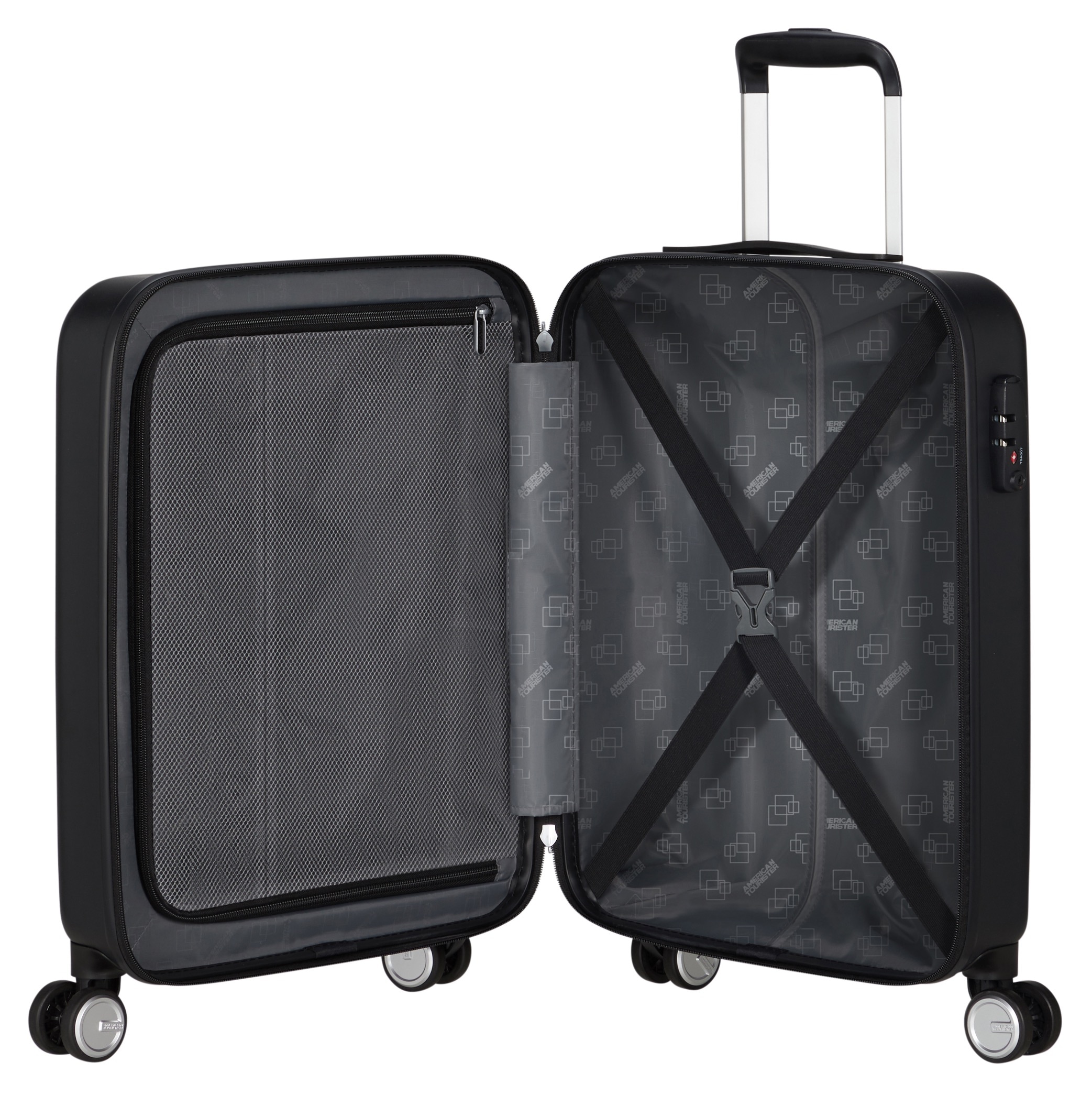 American Tourister® Trolley »ASTROBEAM 55«, 4 Rollen, Handgepäck-Koffer Reisegepäck Koffer TSA-Zahlenschloss