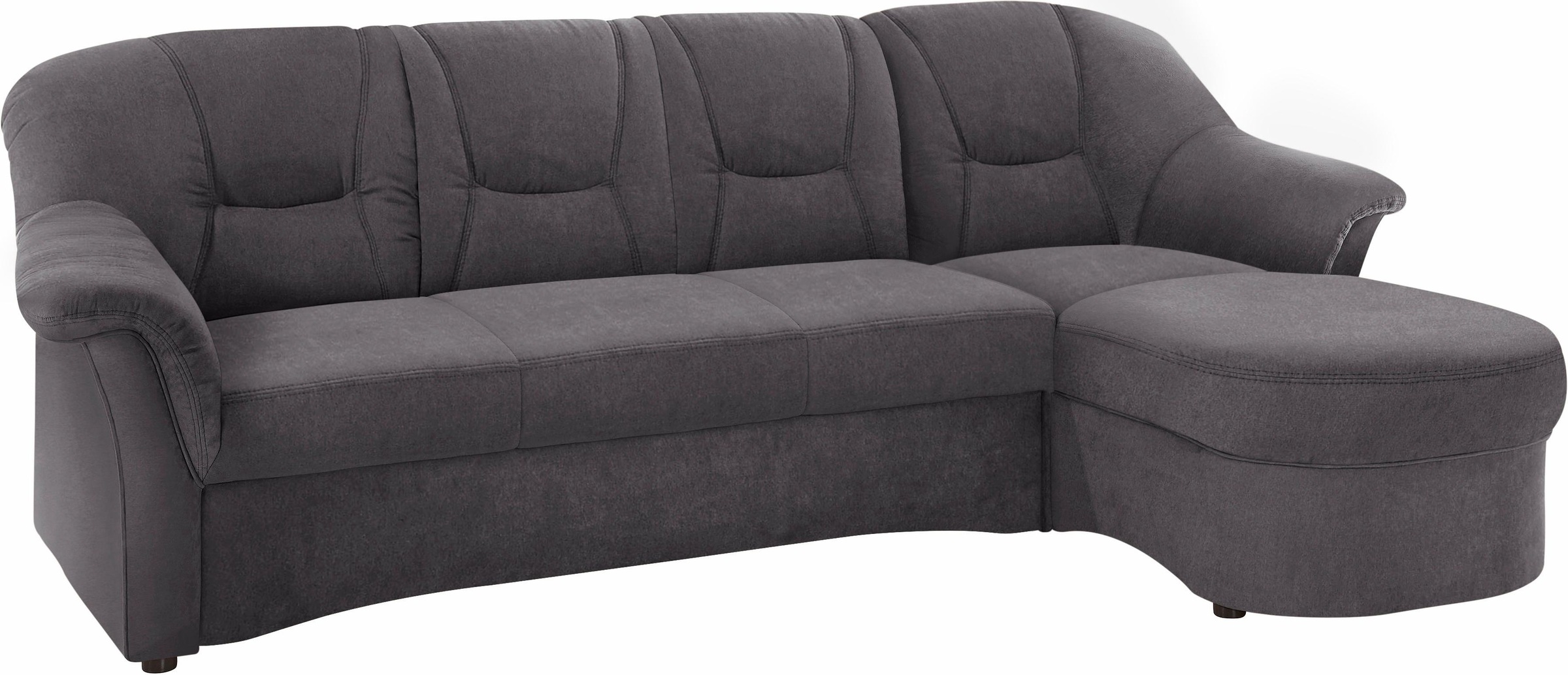 DOMO collection Ecksofa »Sarafina zeitlos und komfortabel, optional mit Federkern, L-Form«, wahlweise mit Bettfunktion