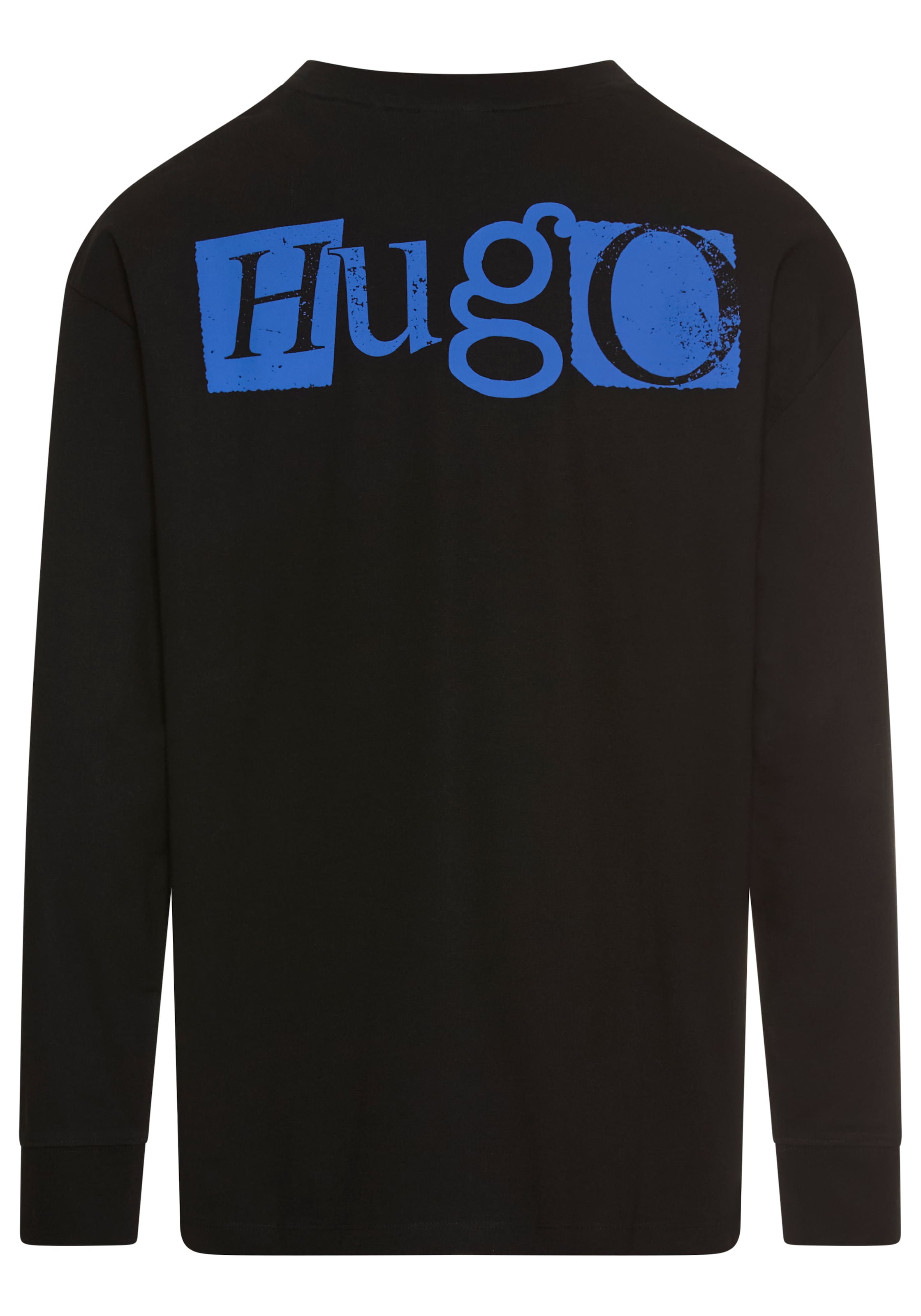 HUGO Blue Langarmshirt »Nilcrew«, mit großem Rückedruck
