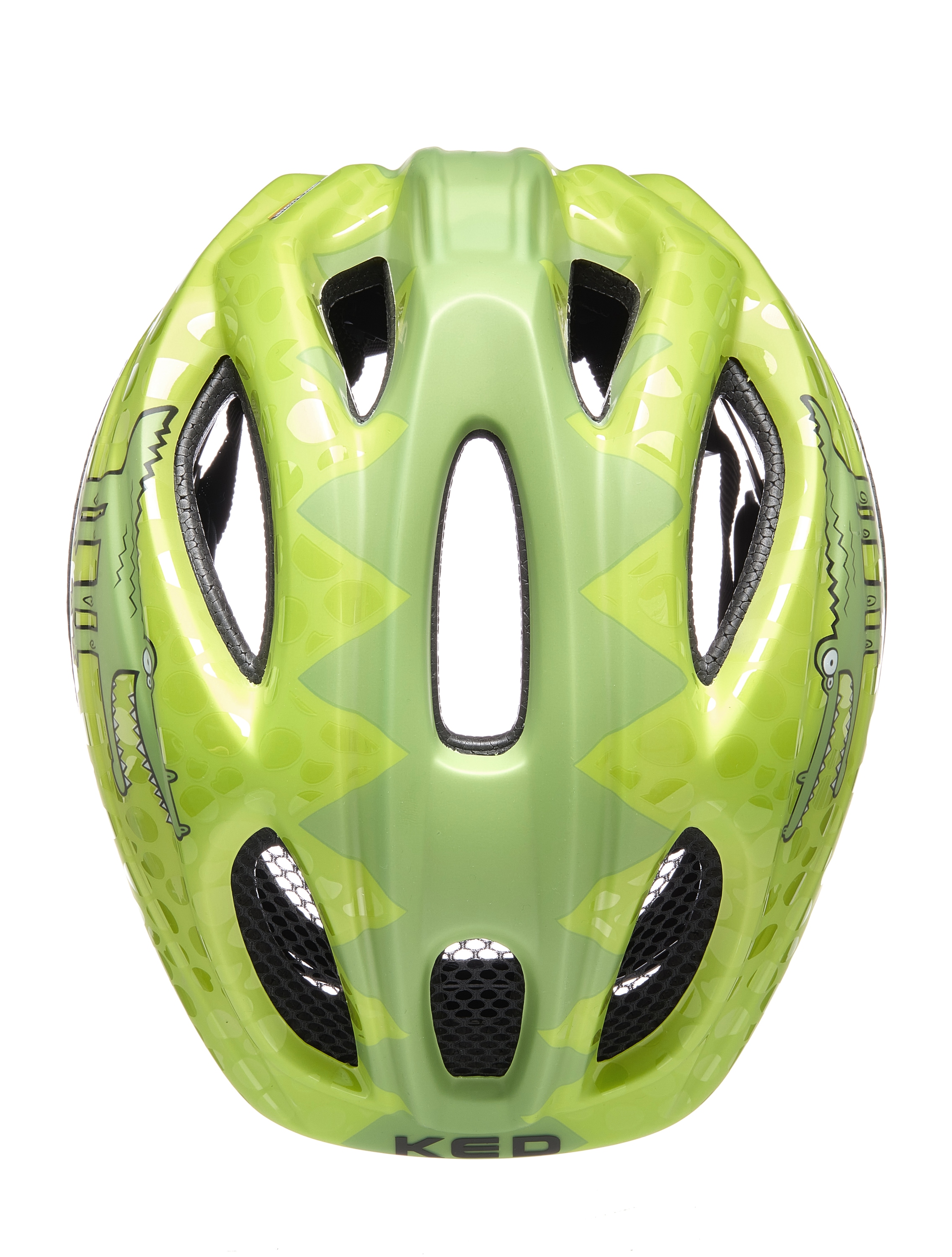 KED Helmsysteme Kinderfahrradhelm »Kinderhelm MEGGY II TREND, GREEN CROCO GLOSSY«