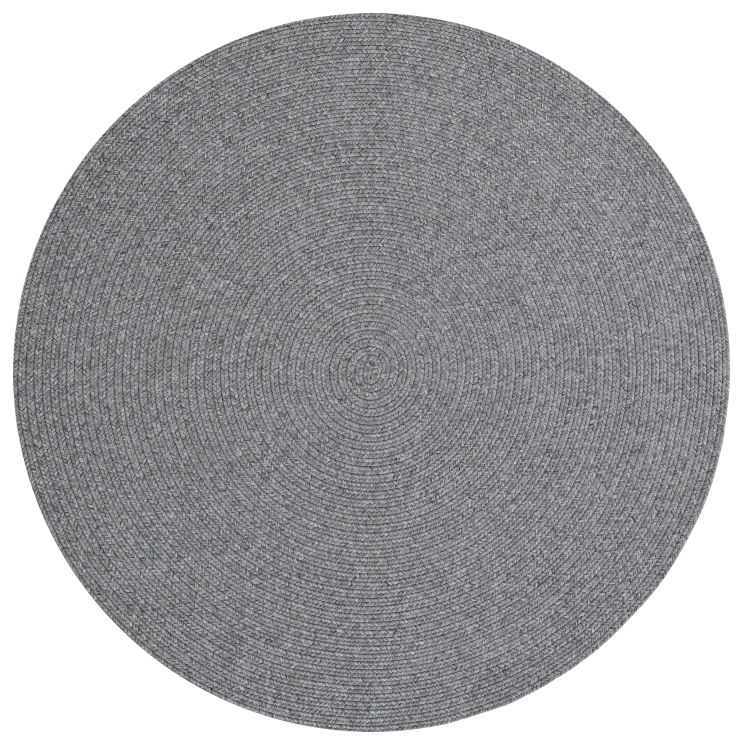 NORTHRUGS Teppich »Trenzado«, rund, 10 mm Höhe, In- & Outdoor, Handmade-Look, Gewebt, Wetterfest, Balkon, Wohnzimmer