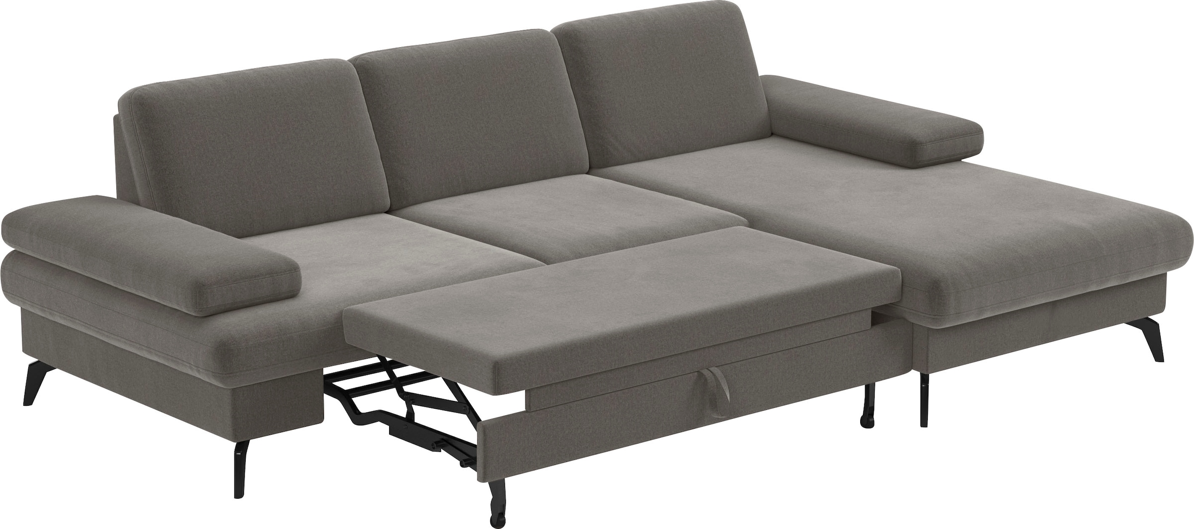 sit&more Ecksofa »Morris L-Form, inkl. Sitztiefenverstellung«, wahlweise mit Armteilverstellung, Bettfunktion & Bettkasten
