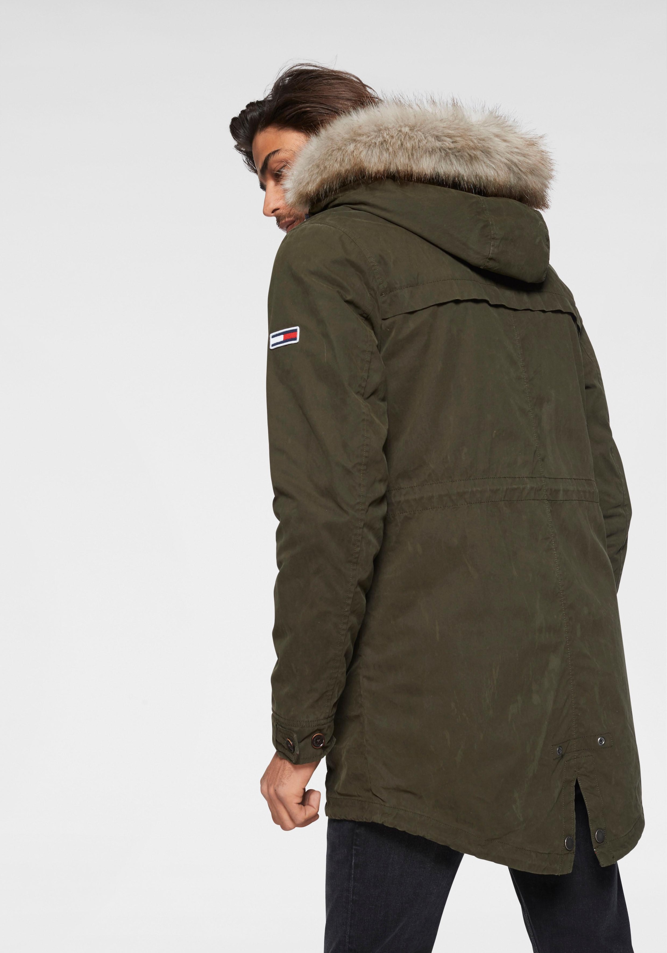 Tommy Jeans Parka TJM COTTON LINED PARKA mit Kapuze bei