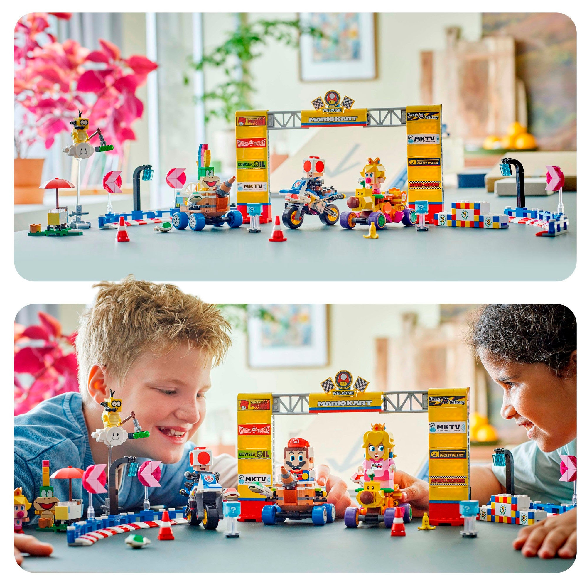 LEGO® Konstruktionsspielsteine »Mario Kart™ – Baby Peach & Grand Prix–Set (72036), LEGO Super Mario«, (823 St.), Made in Europe