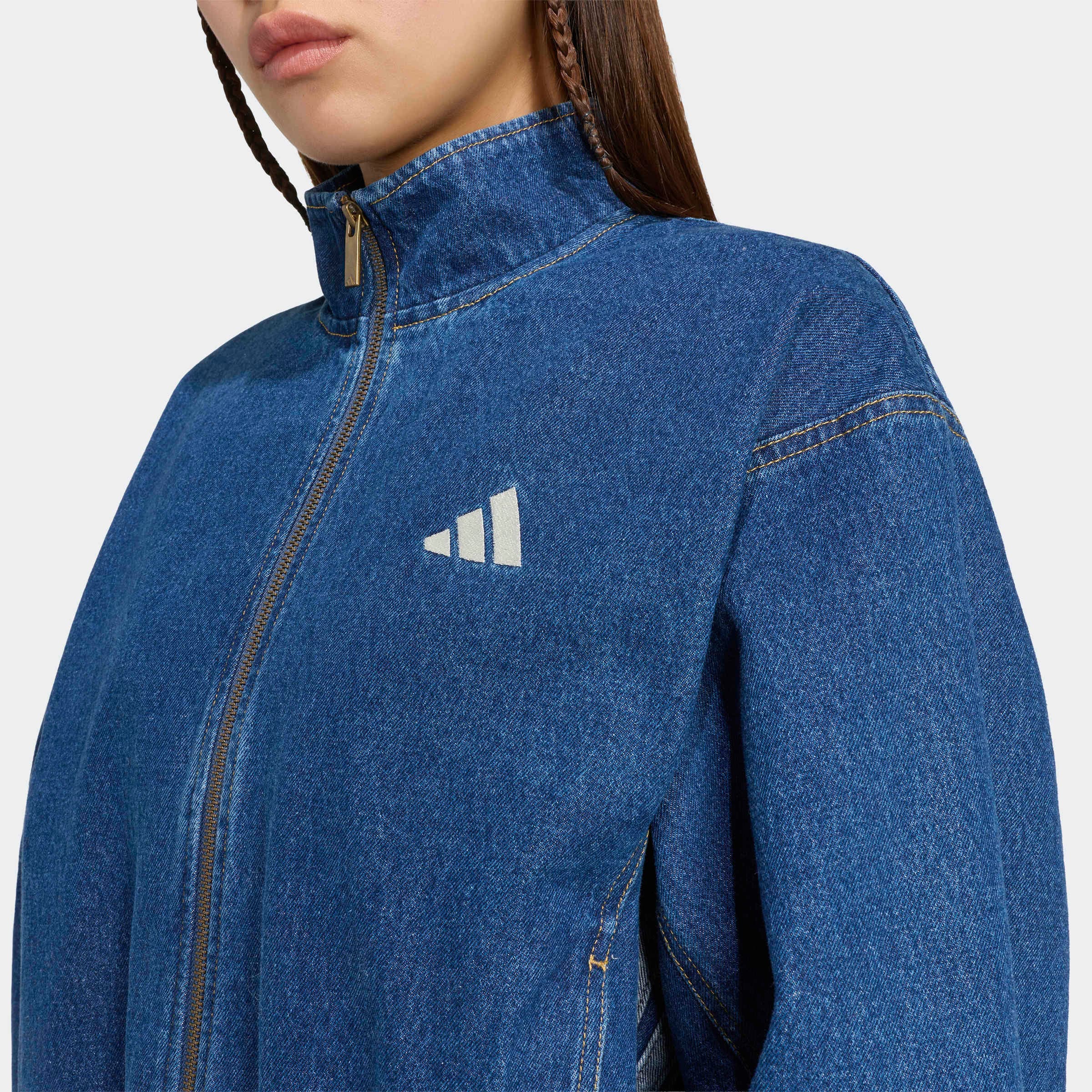 adidas Sportswear Outdoorjacke »STADIUM, LOCKERE PASSFORM, VERWASCHENE OPTIK« für Erwachsene, mit Baumwolle als Obermaterial
