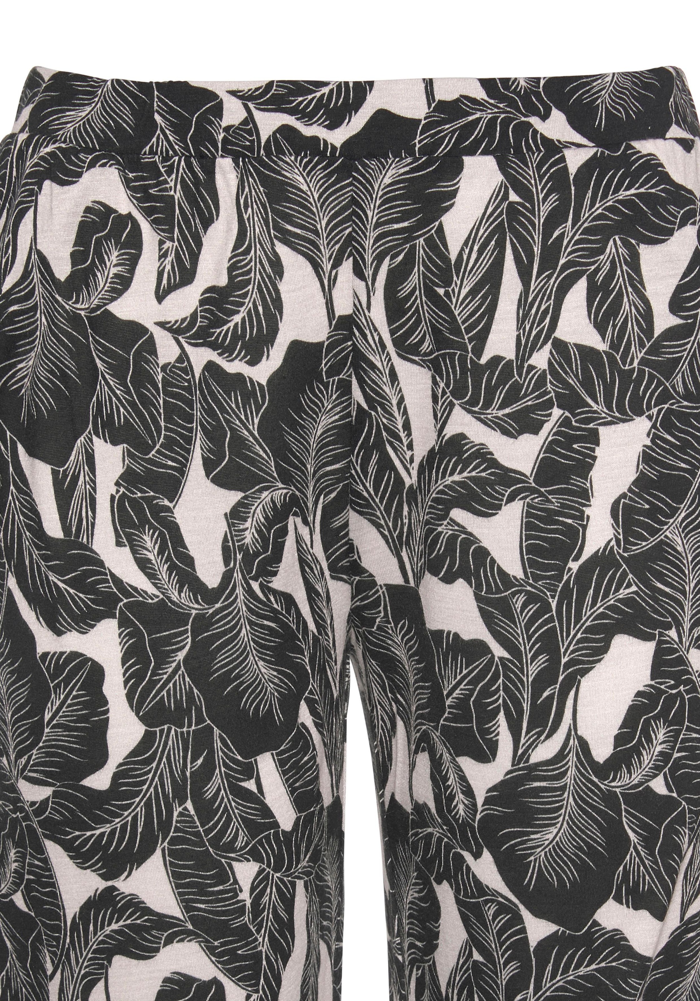 LASCANA Pyjama, Leaf-Print Stück), ♕ tlg., 1 bei mit (2
