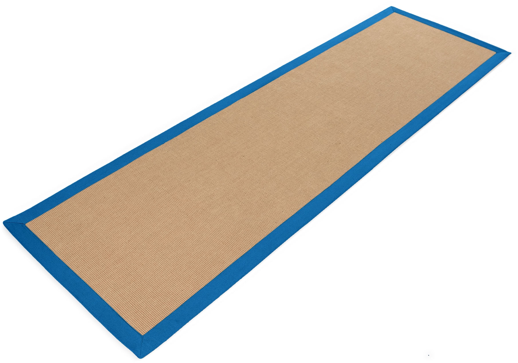 carpetfine Sisalteppich »Sisal,  auch als Läufer erhältlich«, rechteckig, 5 mm Höhe, mit farbiger Bordüre, Anti Rutsch Rückseite, viele Größen, Wohnzimmer