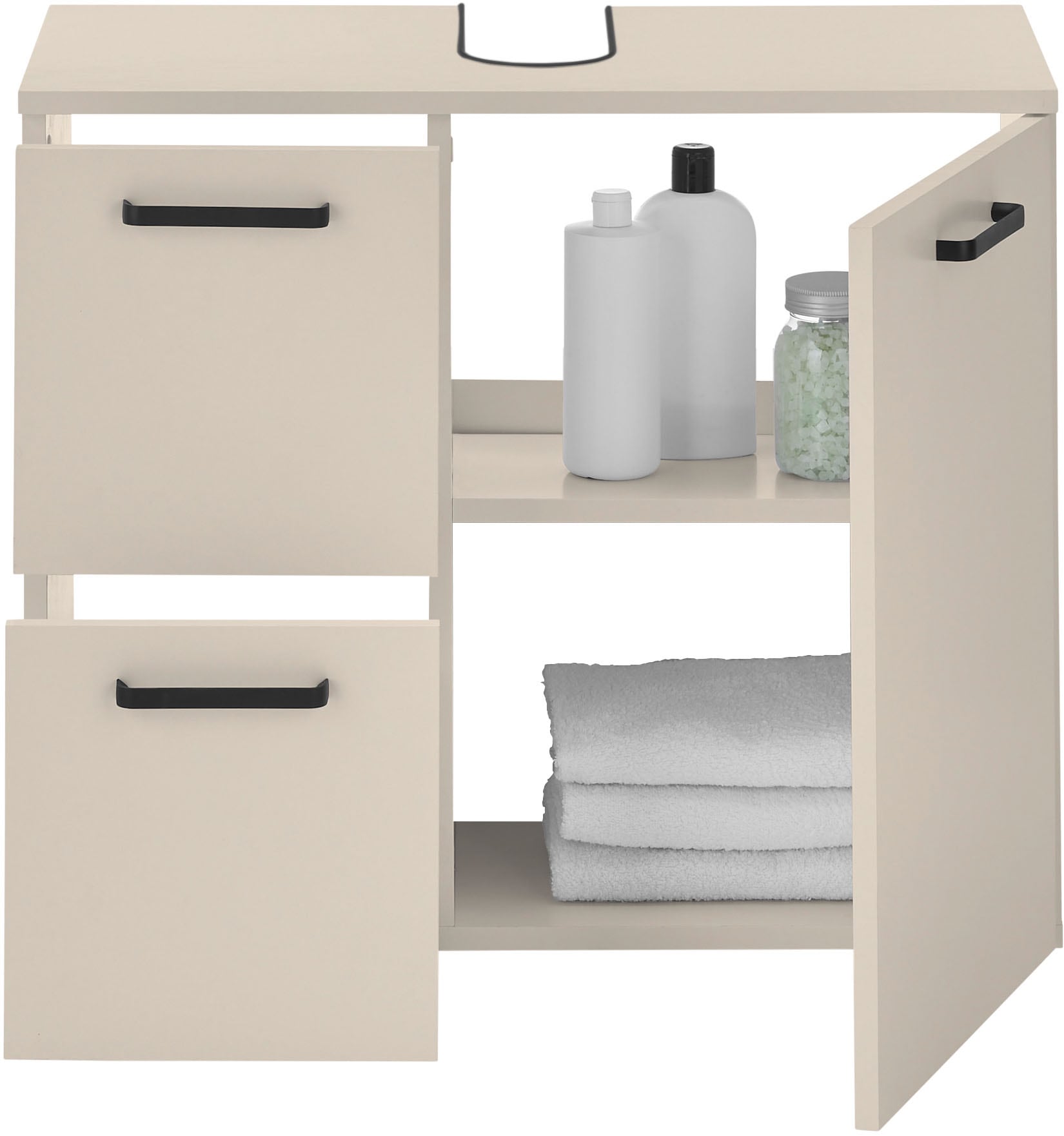 BASIC by Balculina Waschbeckenunterschrank »Vanice, Badezimmerschrank B/H/T 70x60x35cm«, (1 St.), Breite 70cm, Softclose, FSC-Mix 70%,Made in Europa