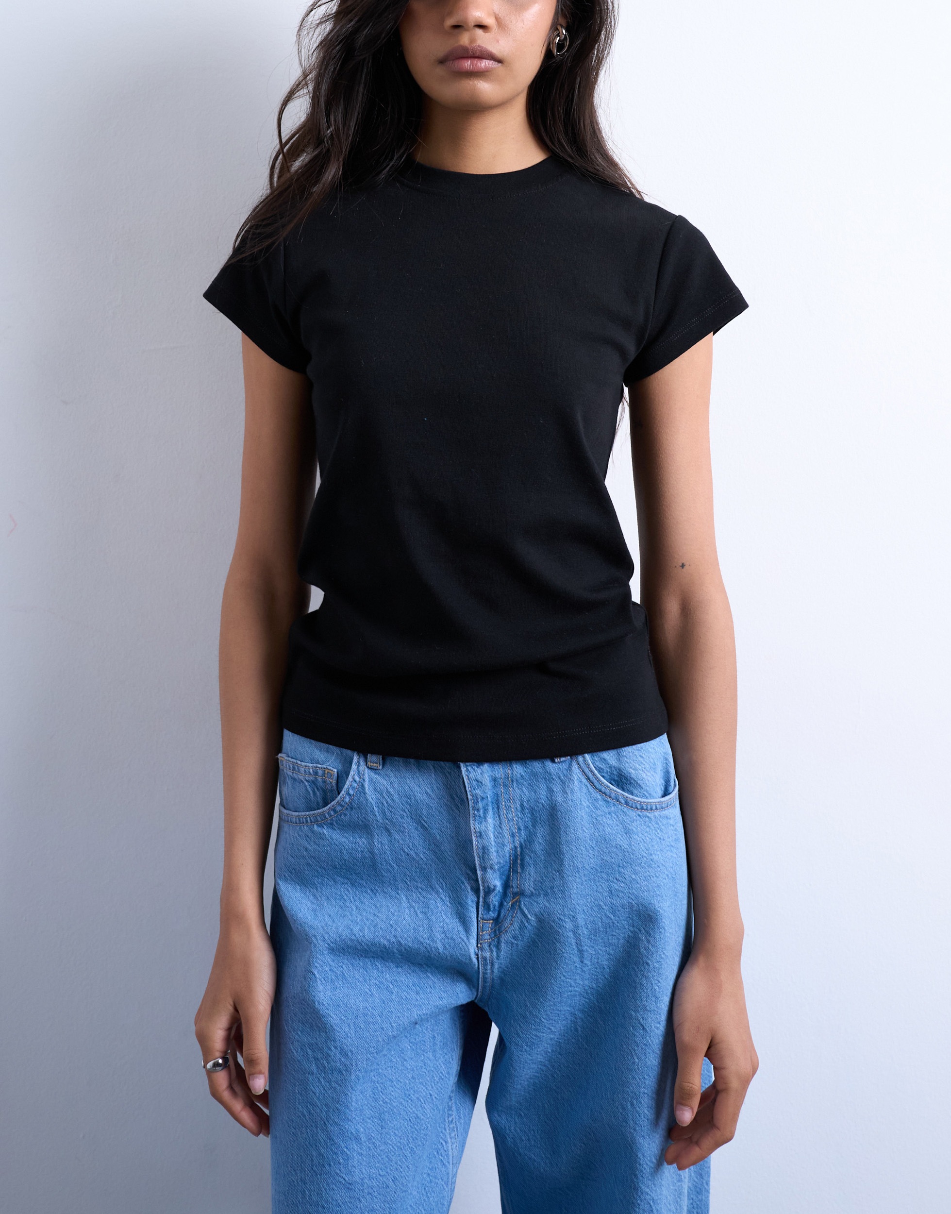 TOPSHOP Rundhalsshirt »TSEVERYDAY SS TOP JRS NOOS« Baumwolle, regular fit