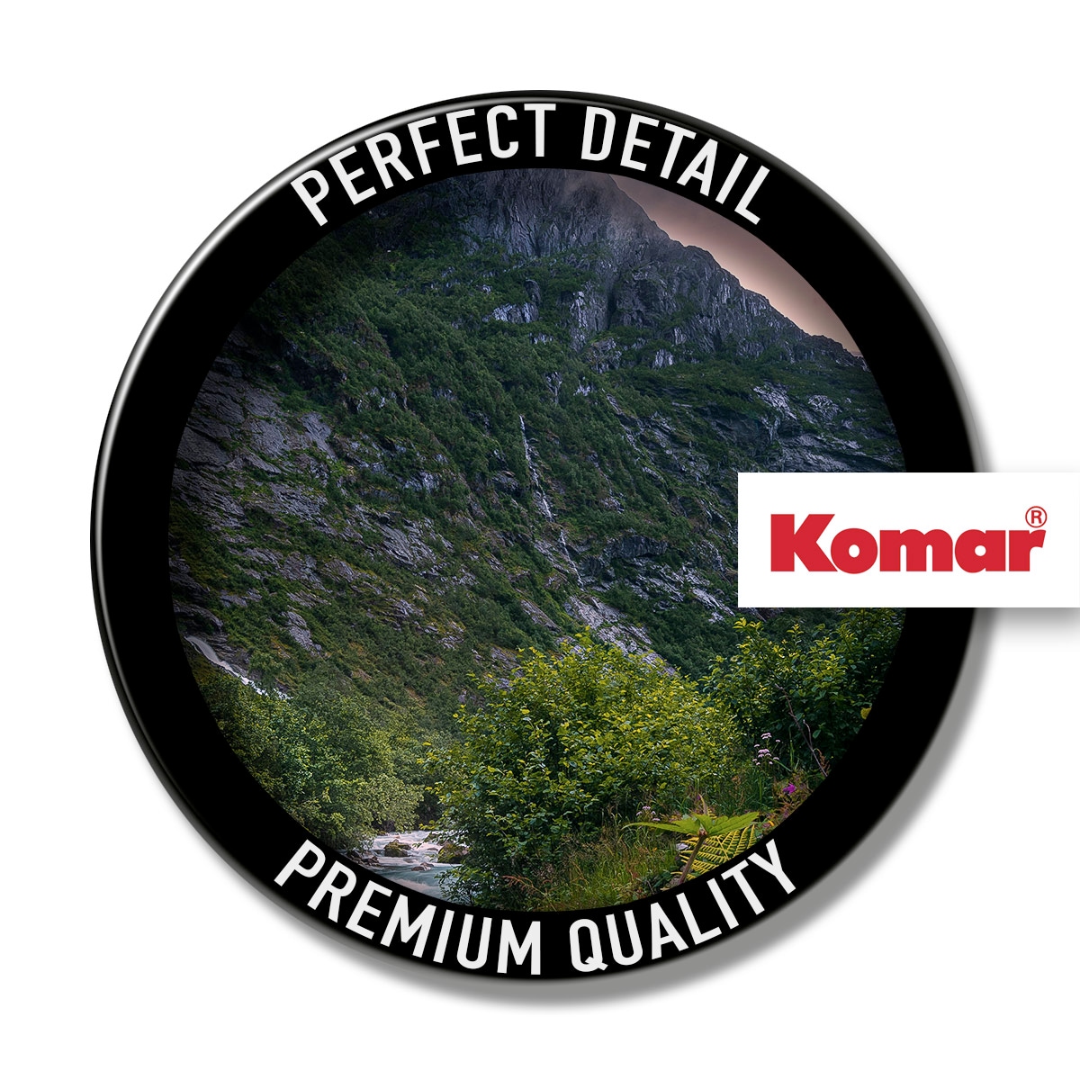 Komar Leinwandbild »Scandinavian Paradise - Größe 90 x 60 cm«, Baum-Blätter-Natur-Berge-Blumen-Foto-Jahreszeiten-Landschaft-Meer-Strand-Palmen, (Packung, 1 St.), Keilrahmenbild mi Echtholzrahmen