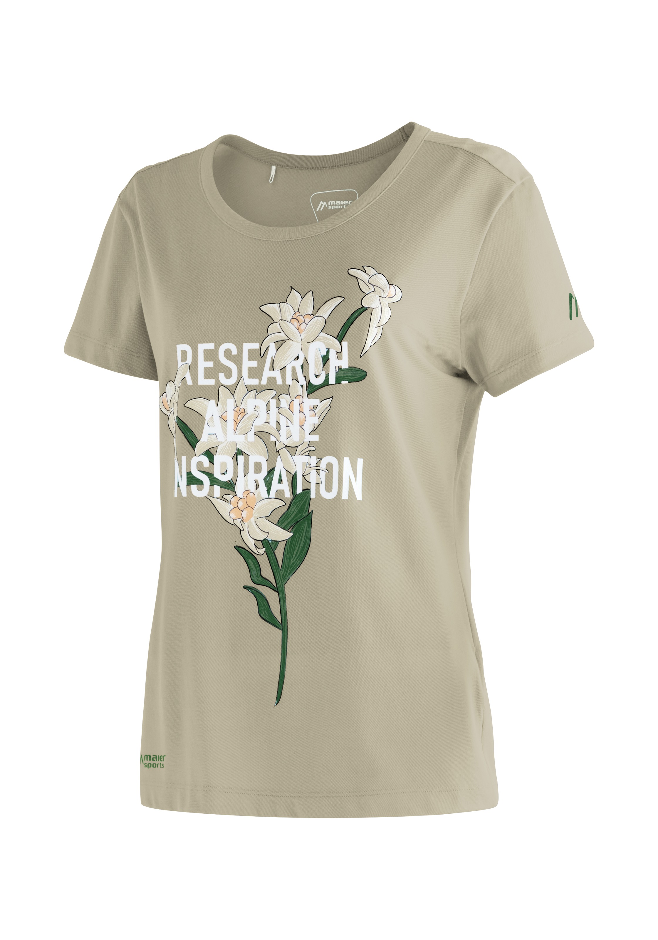 Maier Sports T-Shirt »Burgeis 24 W« Damen Kurzarmshirt mit Print für Wandern und Freizeit