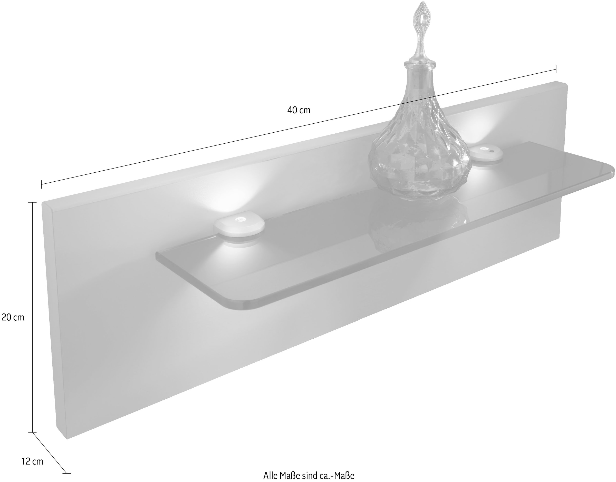 WIEMANN Aufsatzpaneel »Monaco« wahlweise mit Beleuchtung