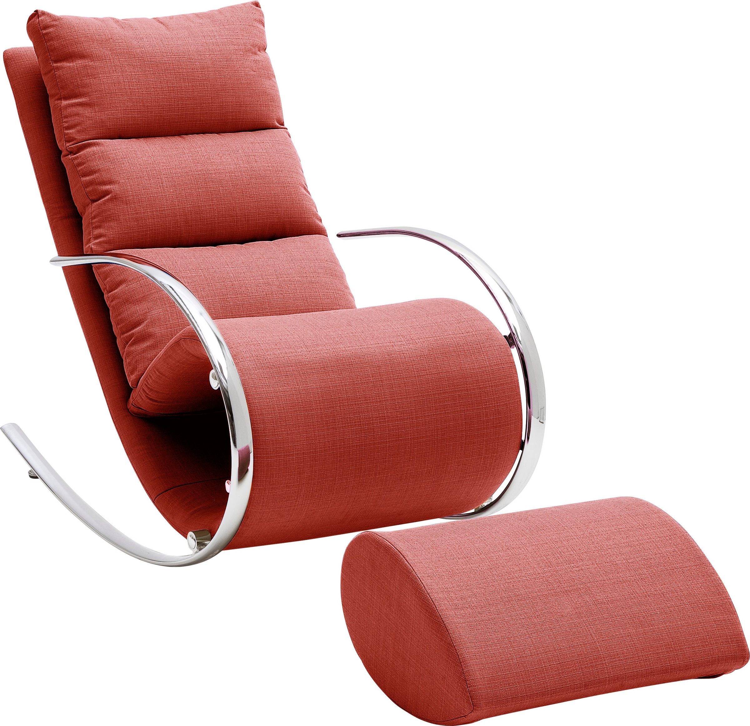 MCA furniture Relaxsessel »York«, Relaxsessel mit Hocker, belastbar bis 100 kg