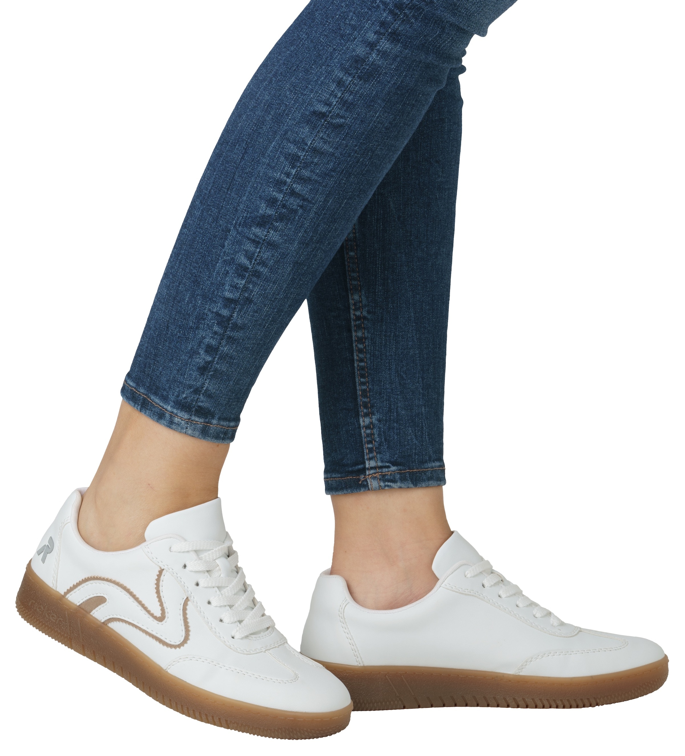 RIEKER Sport Plateausneaker, Freizeitschuh, Halbschuh, Schnürschuh in veganer Verarbeitung