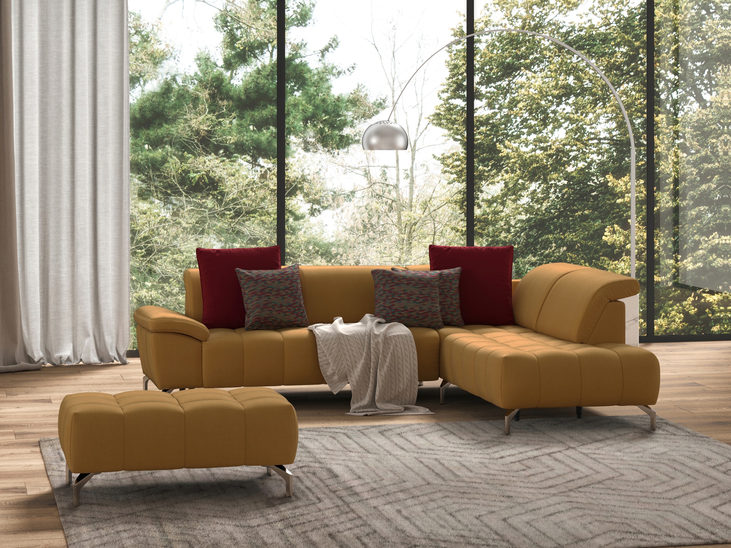 sit&more Hocker »Cool« mit silberfarbenen Füßen