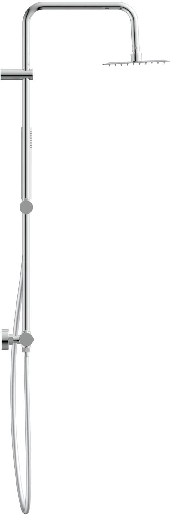 welltime Brausegarnitur »Porto« Duschsystem inkl. Thermostat mit Sicherheitssperre bei 38 °C., 