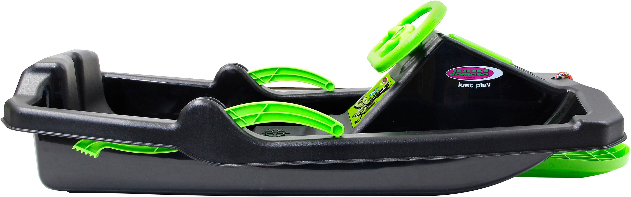Jamara Bob »Snow Play Bob Black Devil 84cm schwarz mit Lenkrad und Bremse« Made in Europe