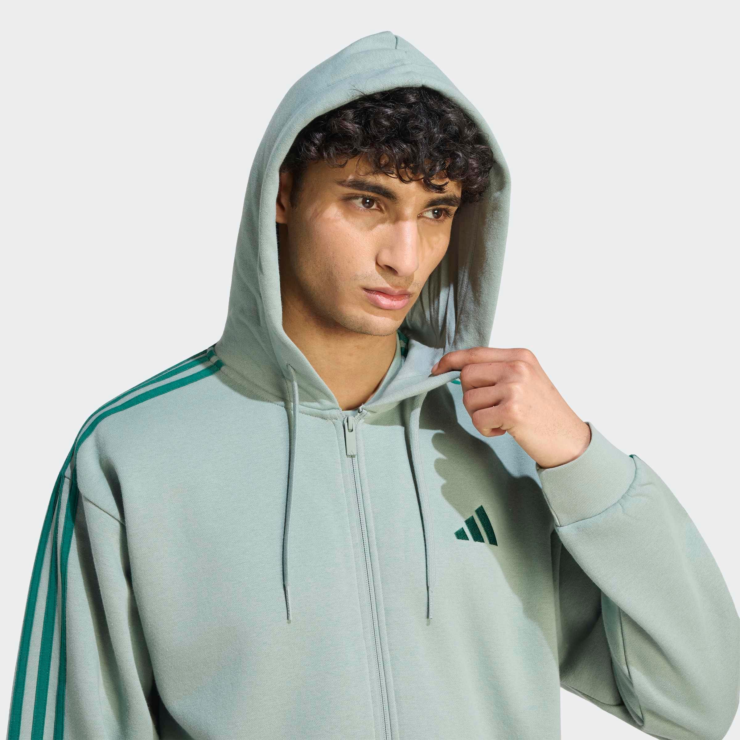 adidas Sportswear Kapuzensweatshirt »M 3S FL FZ HD«, sportlicher Stil, mit Kapuze, mit angesetzten Ärmelbündchen
