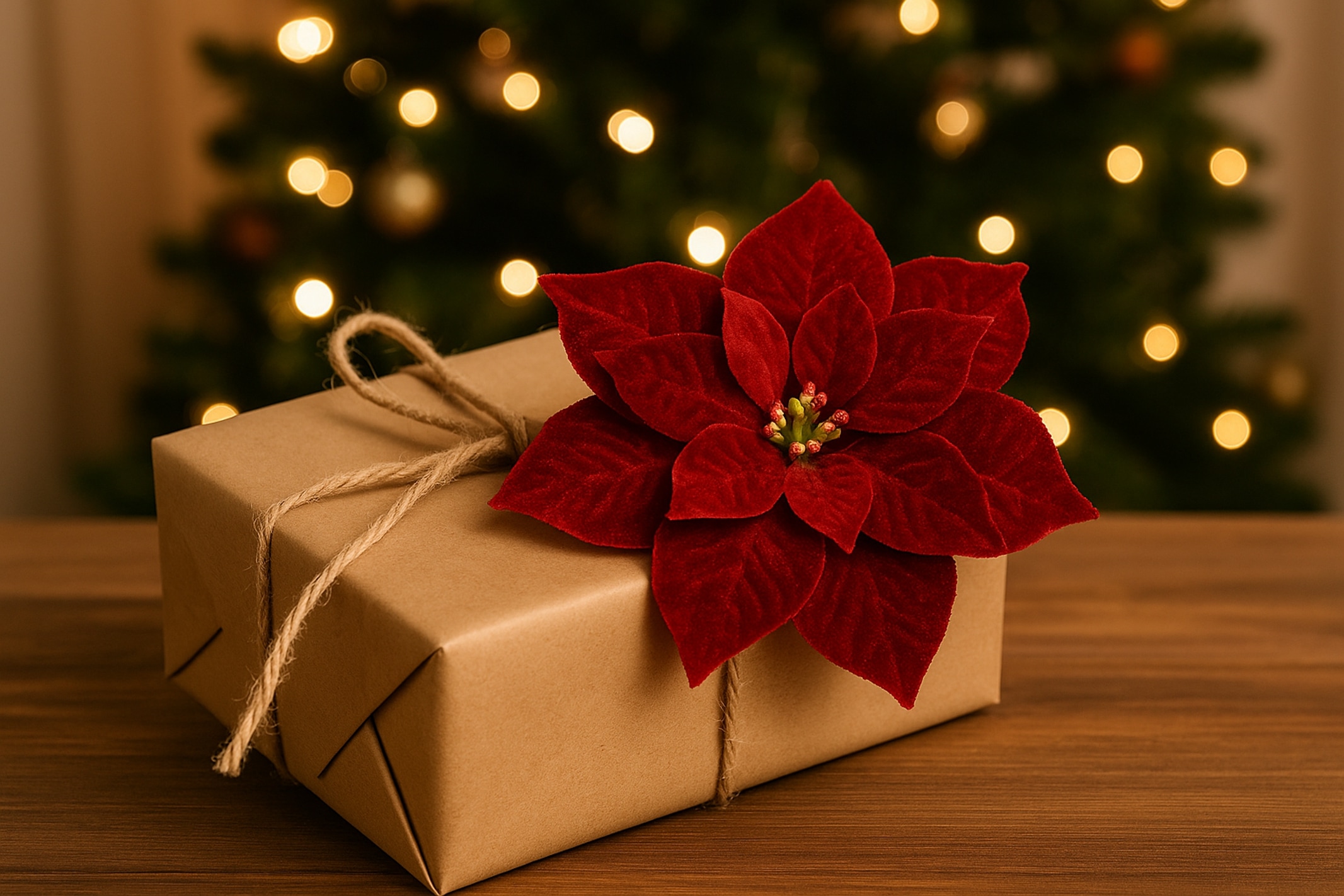 I.GE.A. Kunstblume »Samt-Poinsettia« auf Clip, 3er Set Dekoblume Christstern Weihnachtsblume Dekoblume