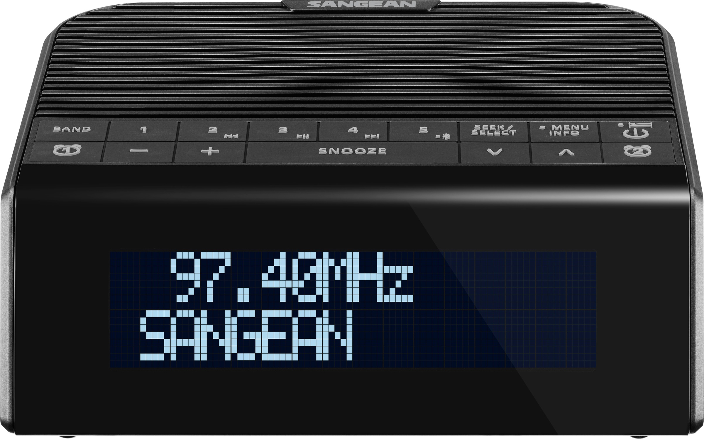 Sangean Uhrenradio »DCR-90BT«, (A2DP Bluetooth-AVRCP Bluetooth Digitalradio (DAB+)-FM-Tuner mit RDS), DAB+, Bluetooth, USB zum Aufladen des Smartphones