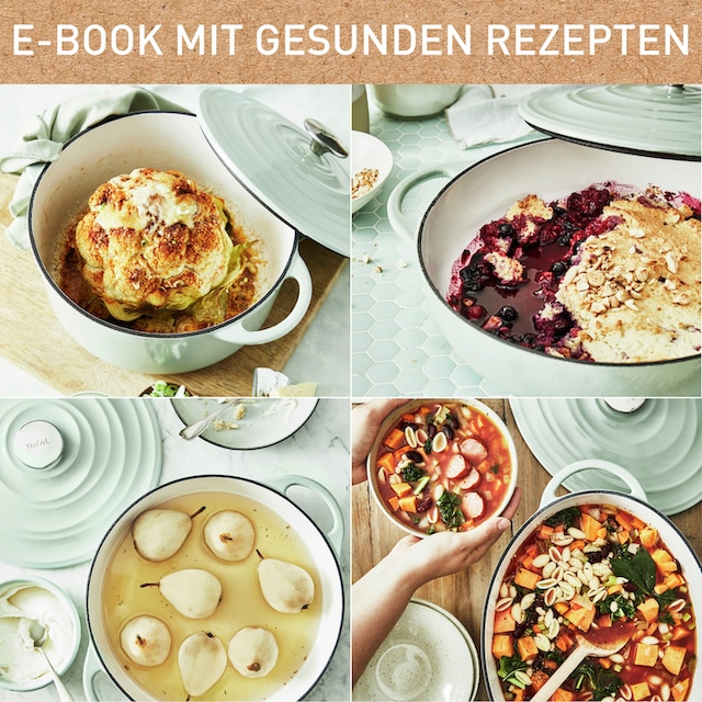 Tefal Servierpfanne »LOV«, Gusseisen, (1 tlg.), umweltfreundlich, inkl.  E-Book, Ø 28cm, Induktion mit 3 Jahren XXL Garantie