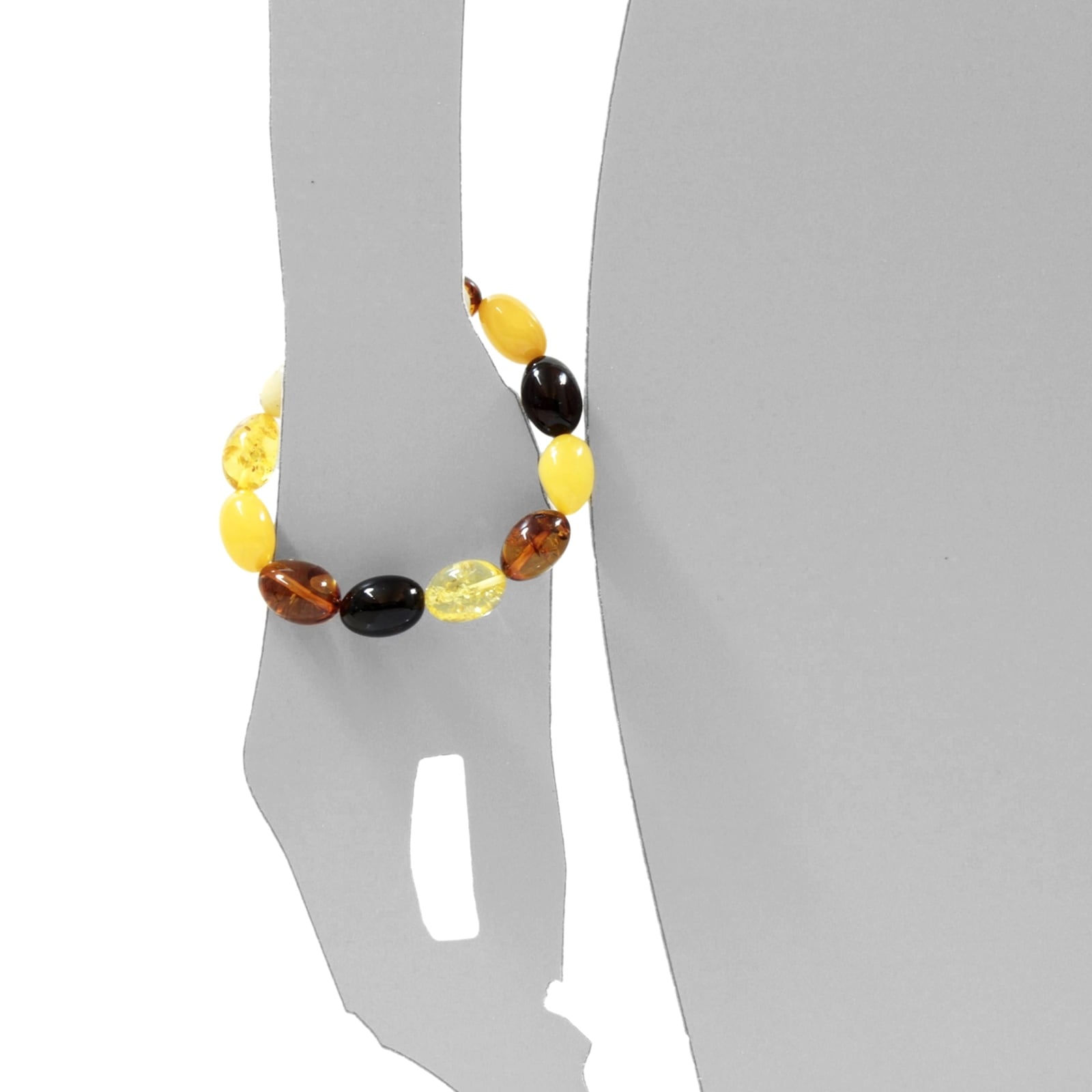 OSTSEE-SCHMUCK Armband »- Olive 18 x 12 mm - Bernstein -,«