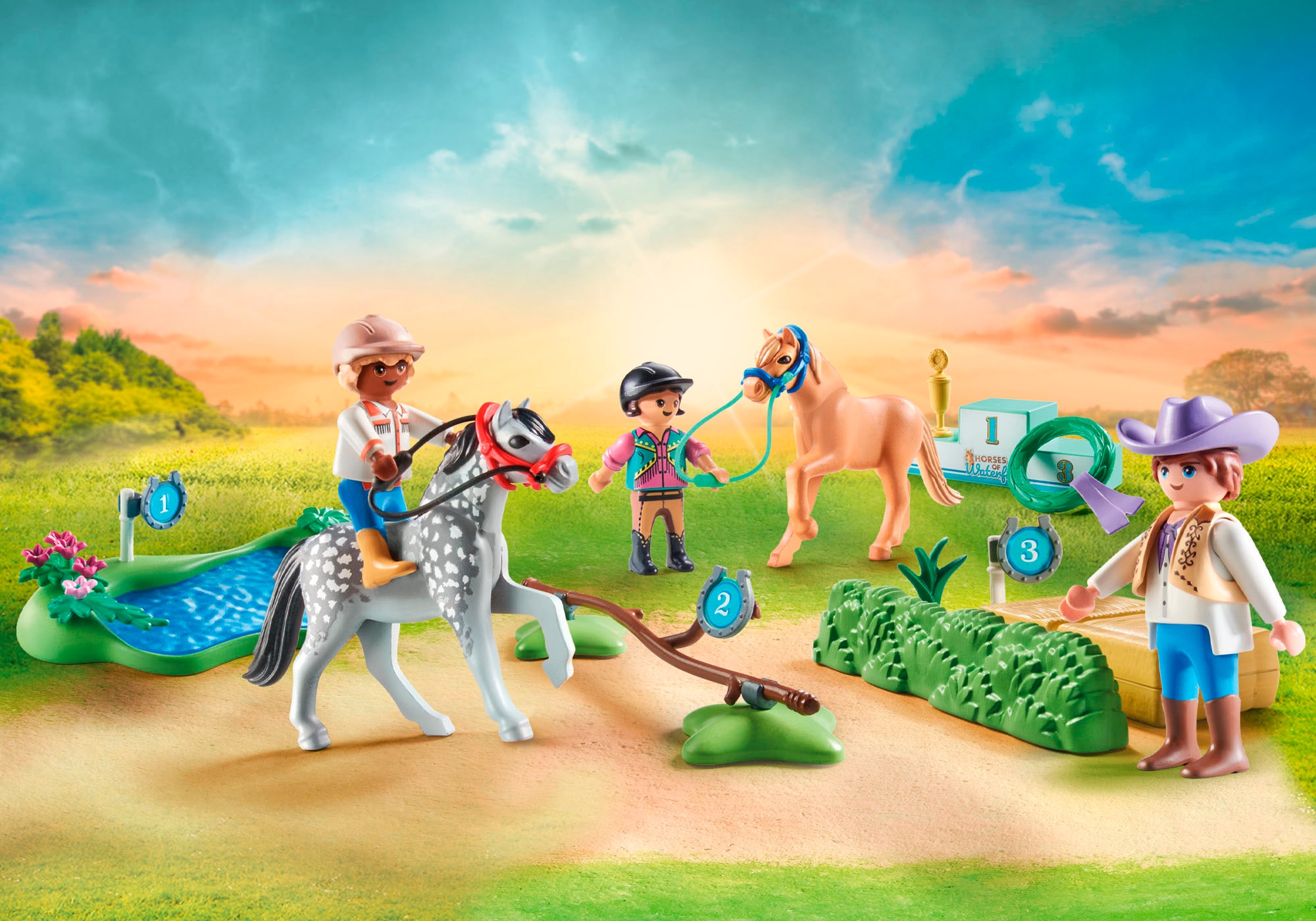 Playmobil® Konstruktions-Spielset »Ponyturnier (71495), Horses of Waterfall« Made in Europe