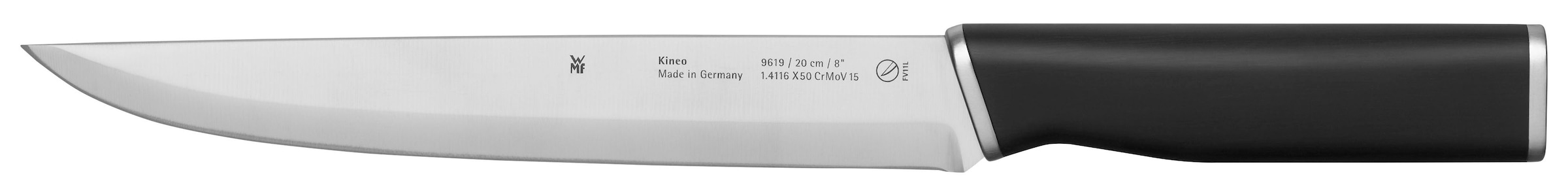 WMF Messer-Set »Kineo«, (Set, 5 tlg., Koch-, Gemüse-, Brot-, Fleisch- & Zubereitungsmesser), Performance Cut, scharf, Premium-Edelstahl, Made in Germany