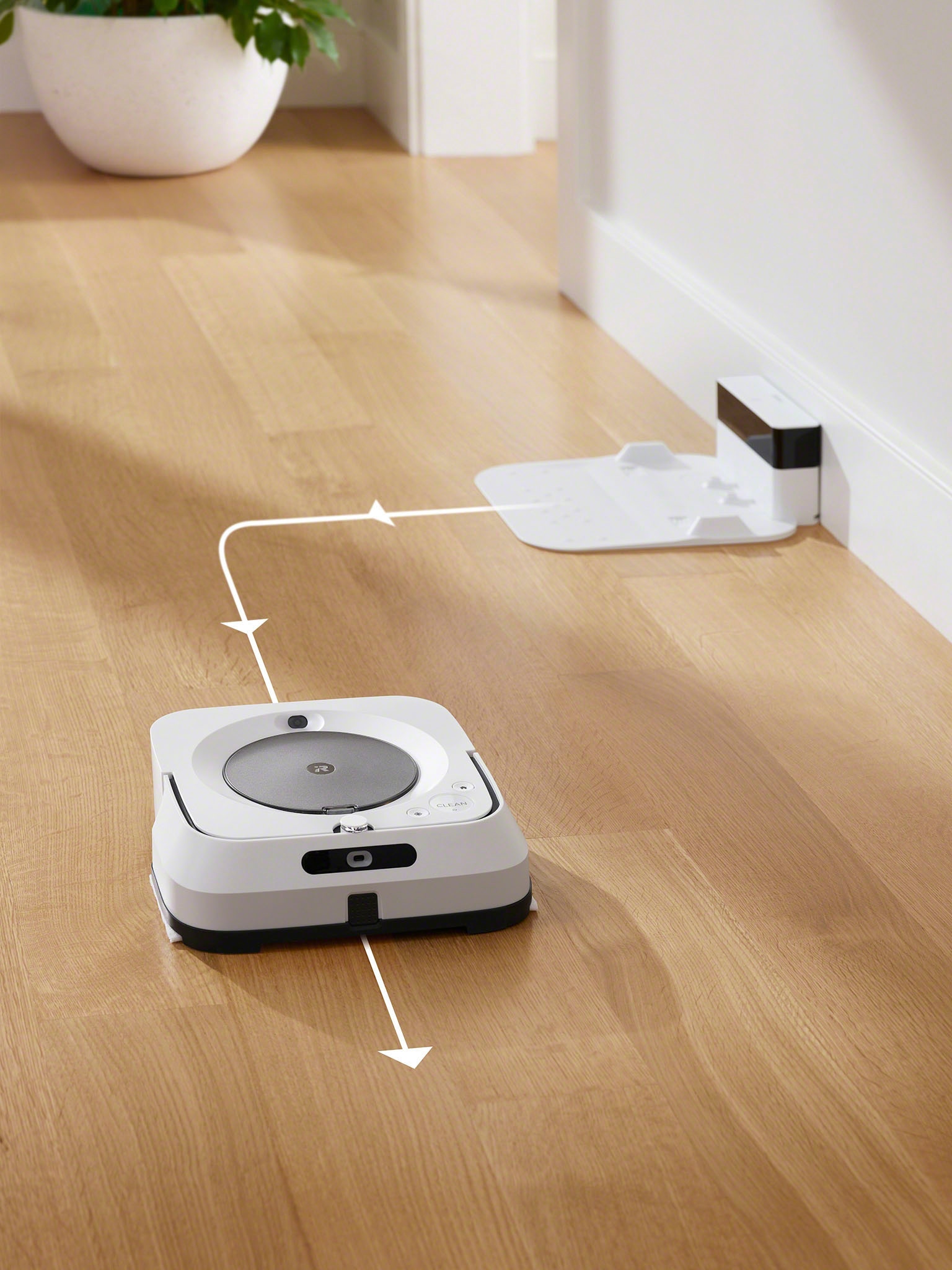 iRobot Wischroboter »Braava jet m6 (m6138)«, App-/Sprachsteuerung, Nasswischen und Trockenfegen, Kartierung