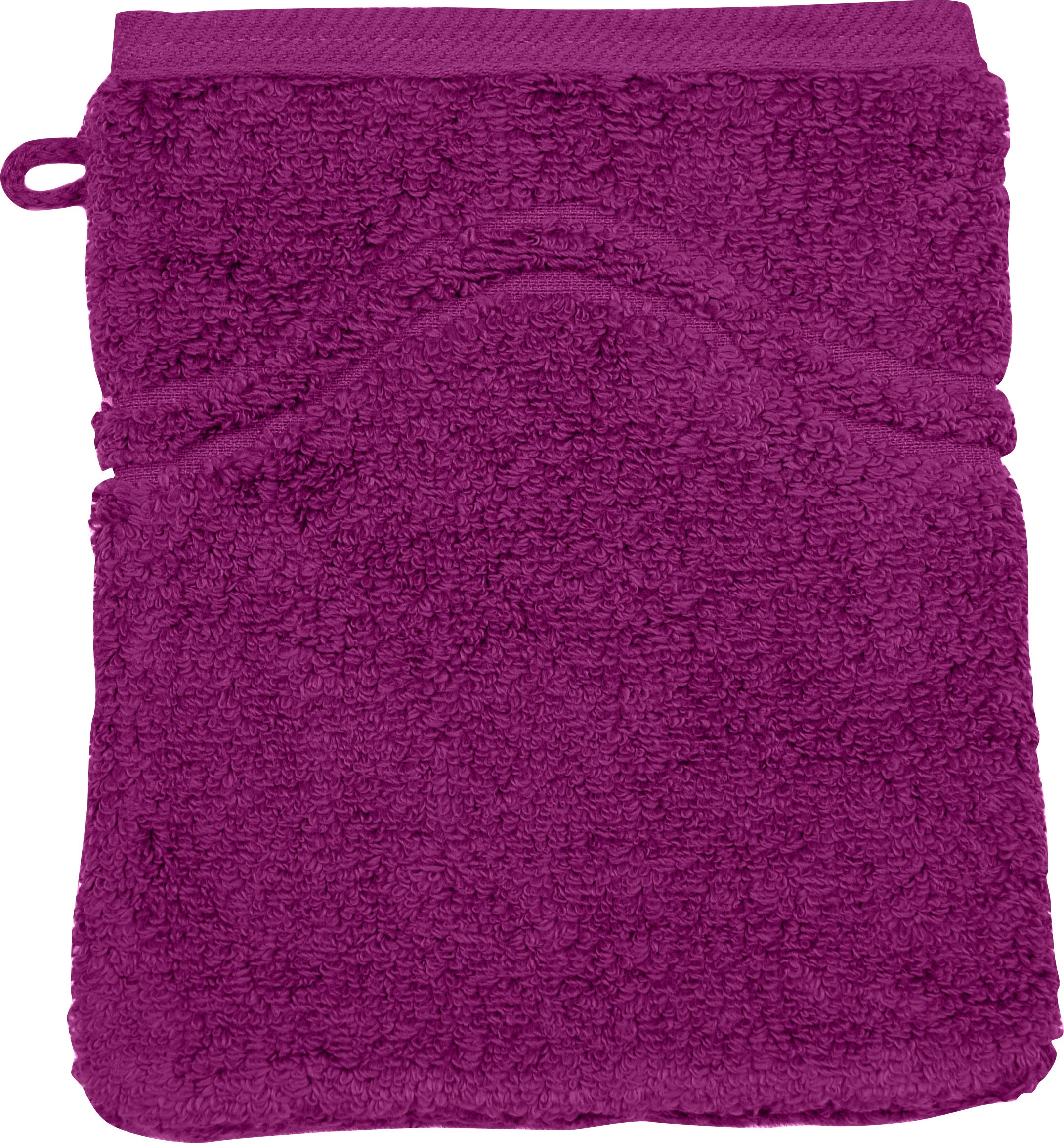 ROSS Waschhandschuh »Cashmere feeling«, (6 St.), mit Wellen-Bordüre