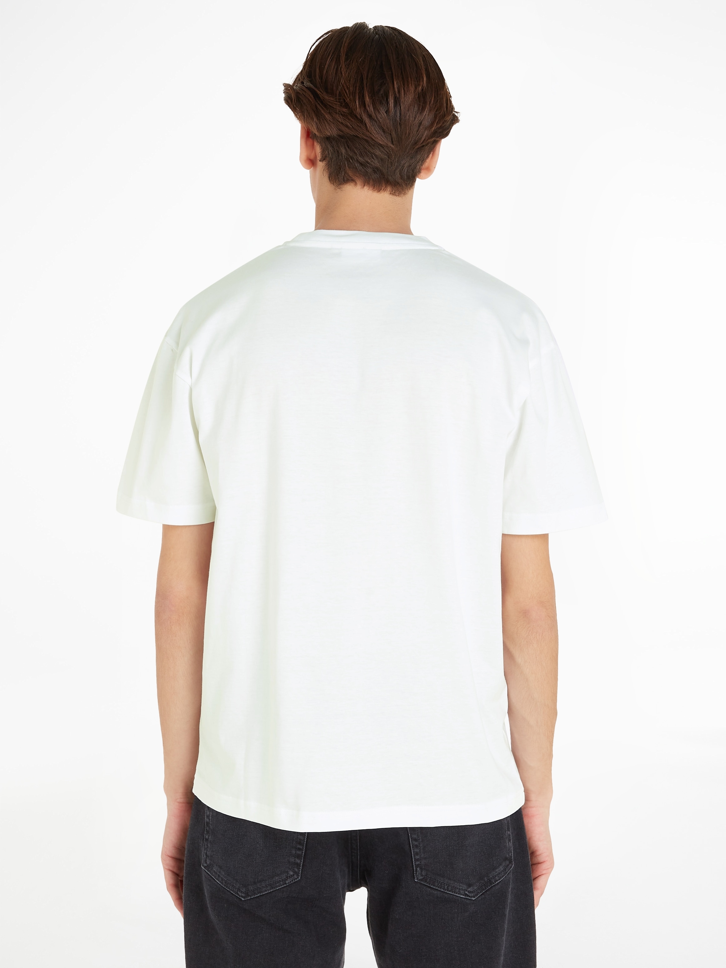 Calvin Klein T-Shirt »HERO Markenlabel bei mit COMFORT LOGO T-SHIRT«, ♕ aufgedrucktem