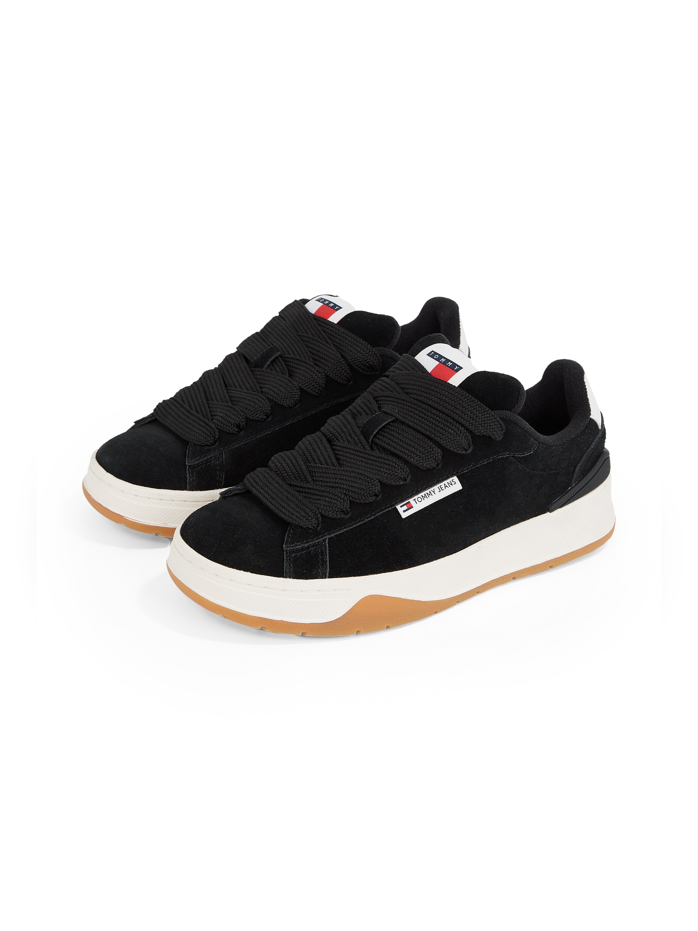 Tommy Jeans Plateausneaker »TJW SKATE SNEAKER«, Freizeitschuh, Halbschuh, Schnürschuh mit gepolstertem Schaftrand