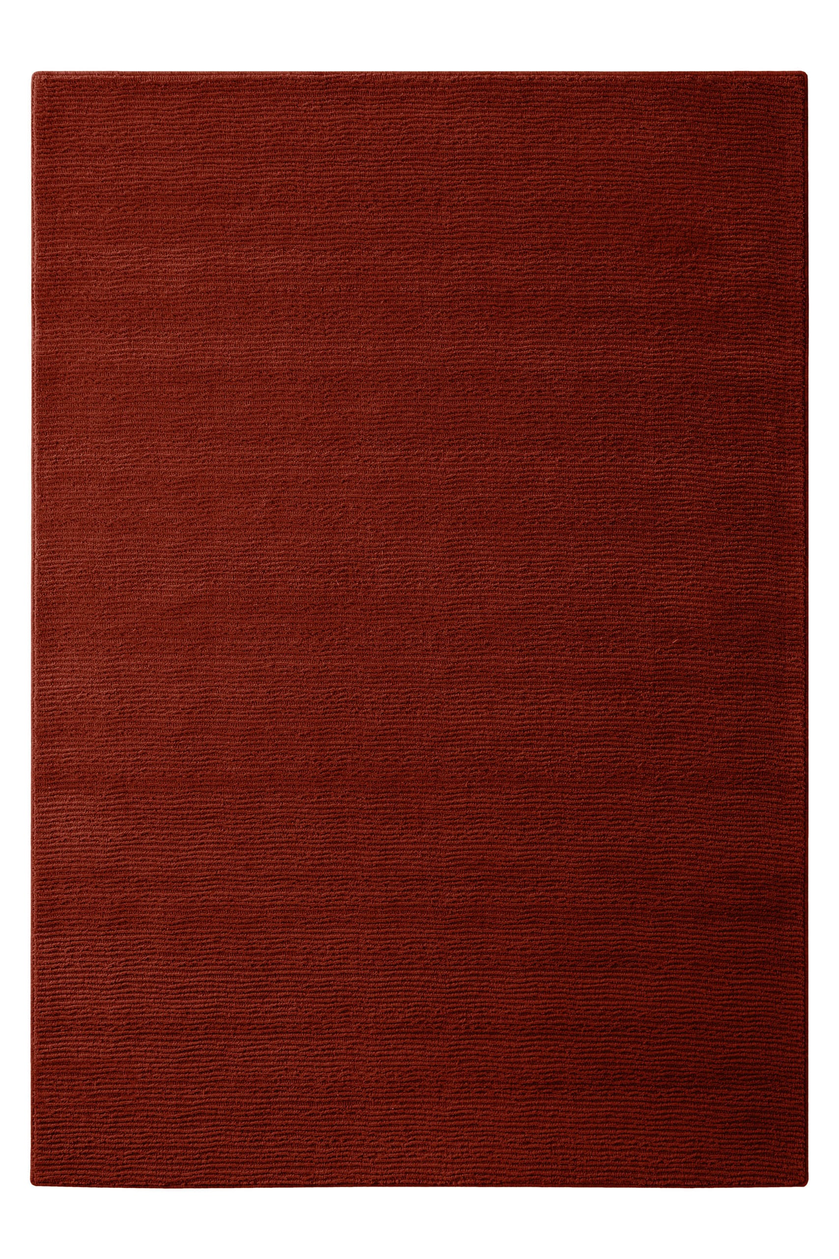 Wecon home Teppich »Castello ONE« rechteckig 7 mm Höhe Schurwolle, Kurzflor mit Hoch-Tief-Effekt, Wohnzimmer, Streifenmuster