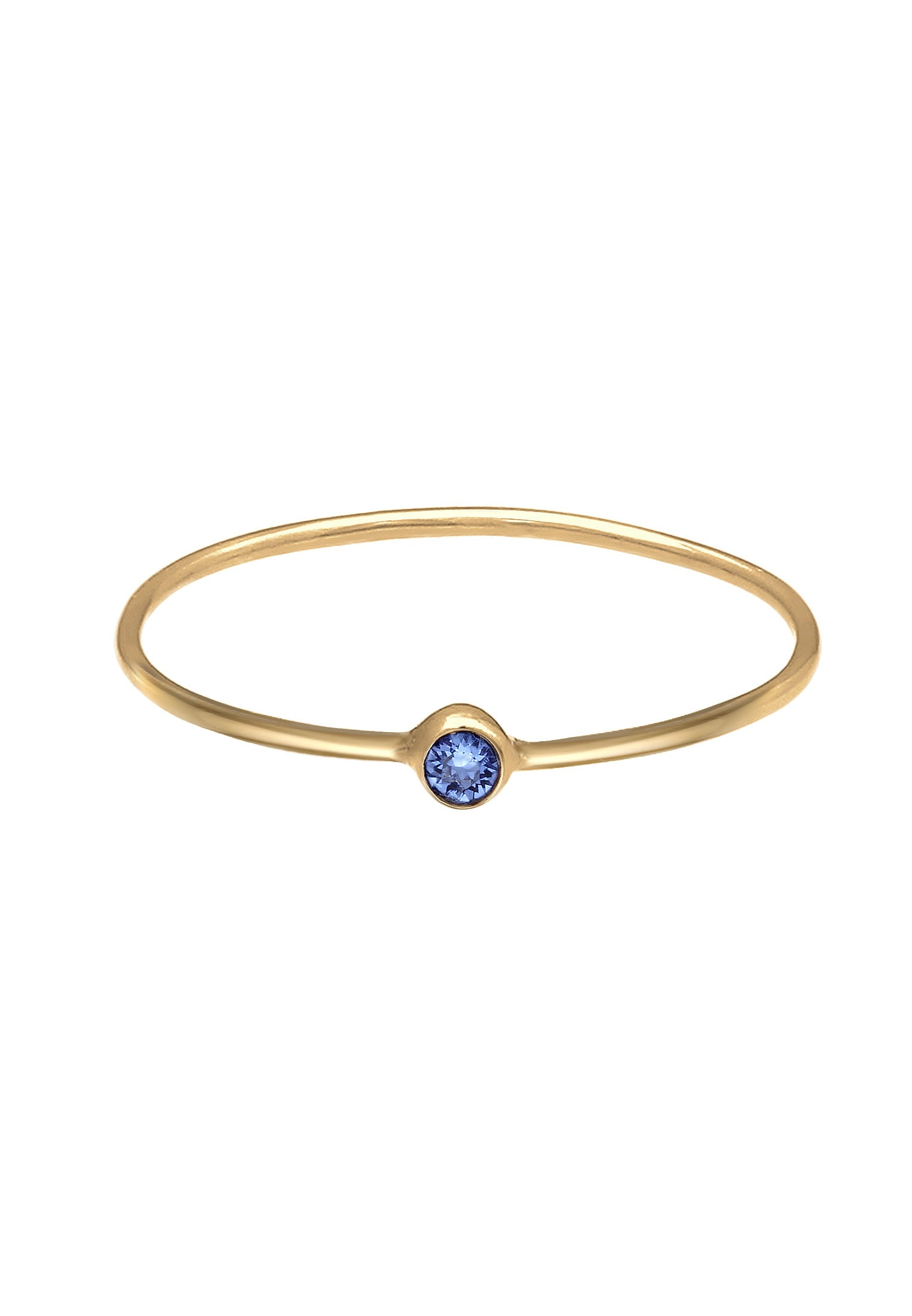 Elli Silberring »Ring Stacking Kristalle 925 Silber Vergoldet«