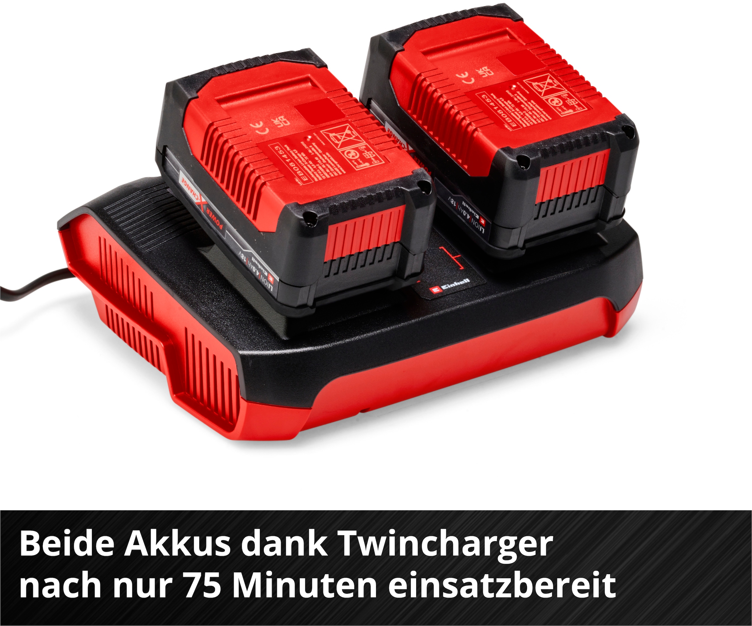 Einhell Akku »PXC-Starter-Kit 2x 4,0Ah & Twincharger Kit«, 18,0 V