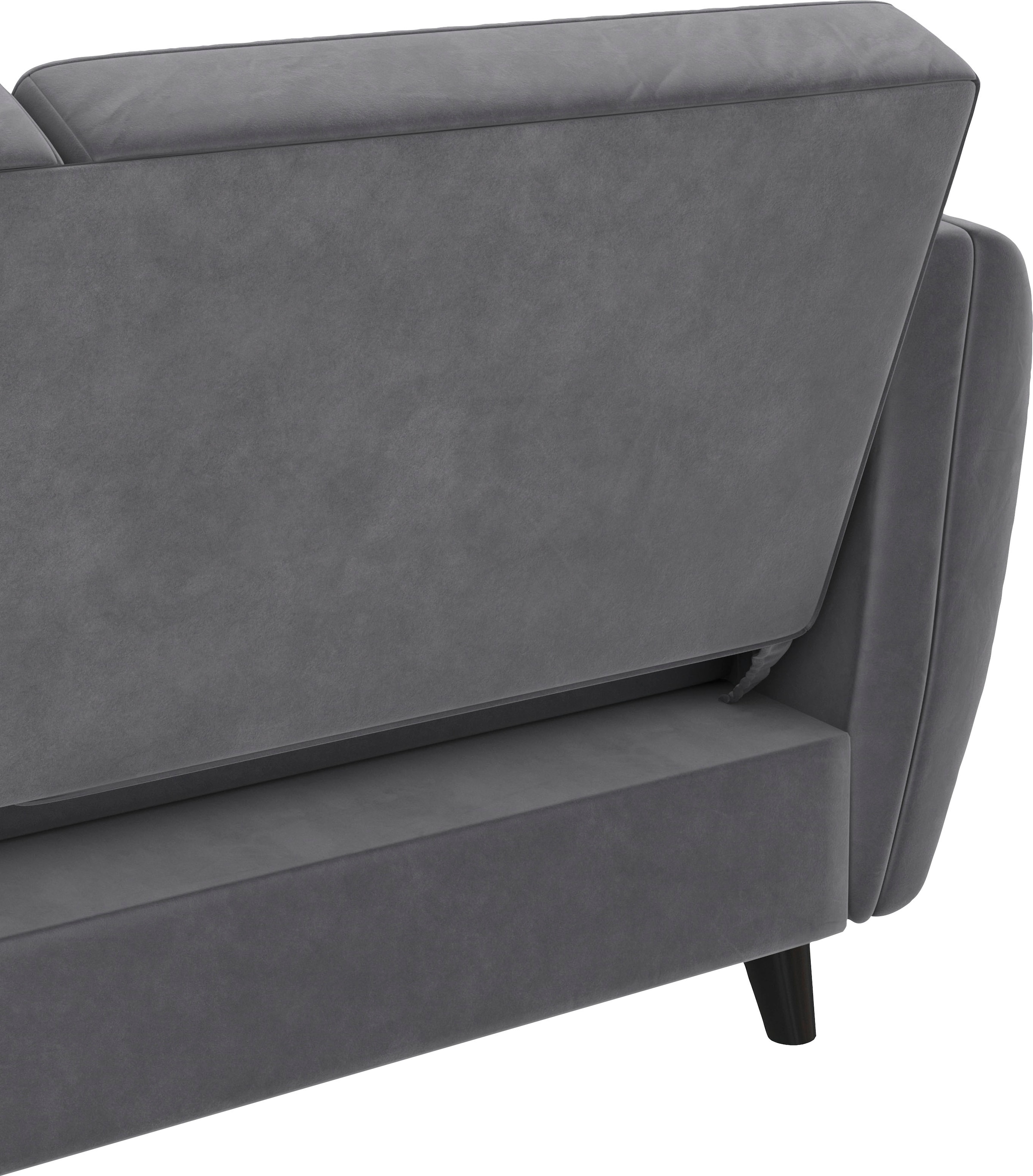 Dorel Home Ecksofa »Perry, L-Form,« Rückenlehne, verschiedene Farbvarianten, Sitzhöhe 43 cm, Breite 219 cm