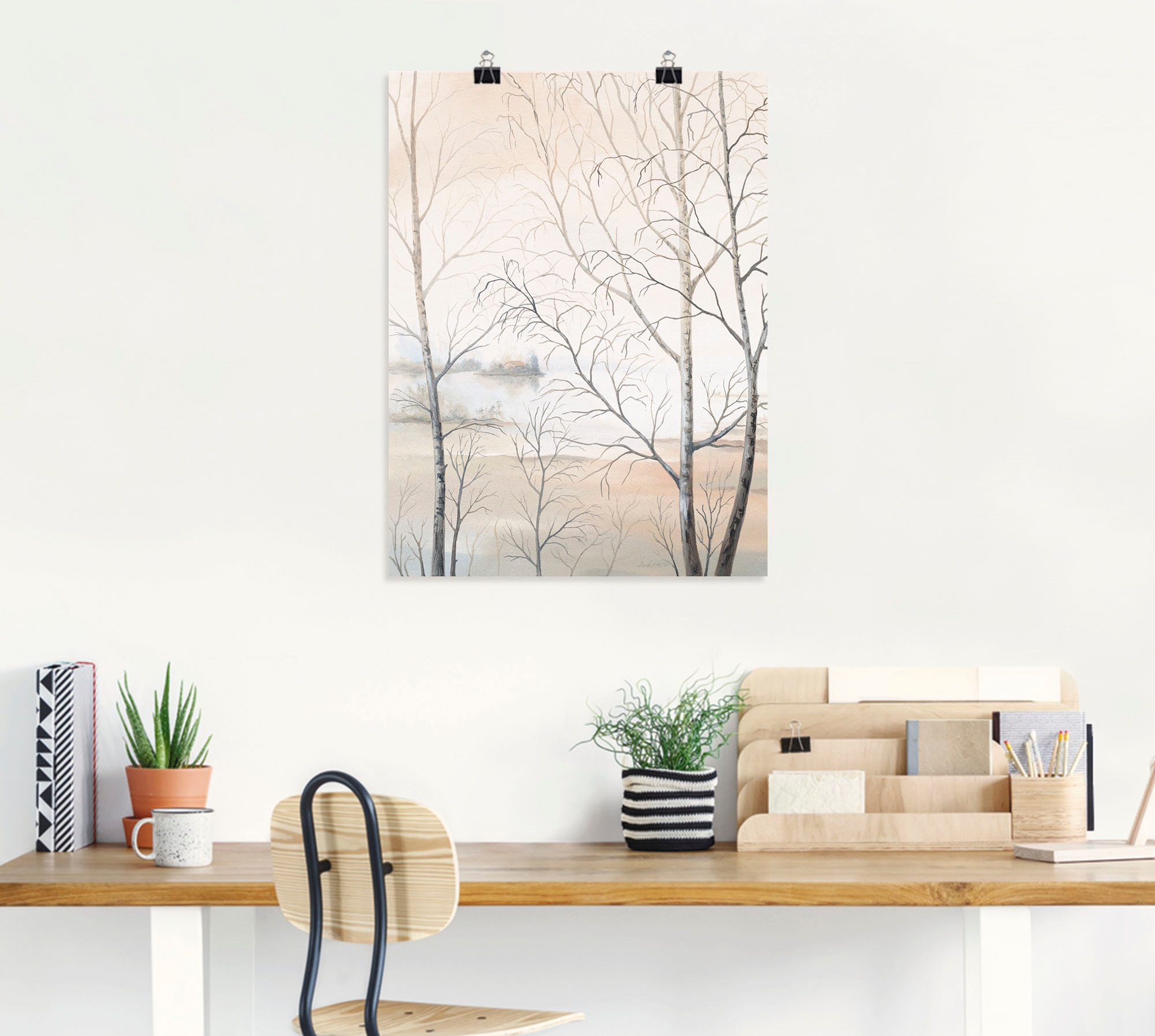 Artland Wandbild »Seeufer am Wald II« Gewässer 1 Stk. tlg. als Leinwandbild, Poster, Wandaufkleber in verschied. Größen