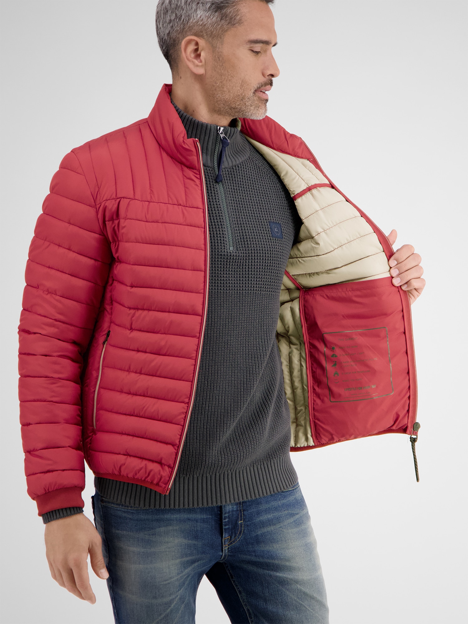 LERROS Steppjacke »Leichter Herren Steppblouson« ohne Kapuze