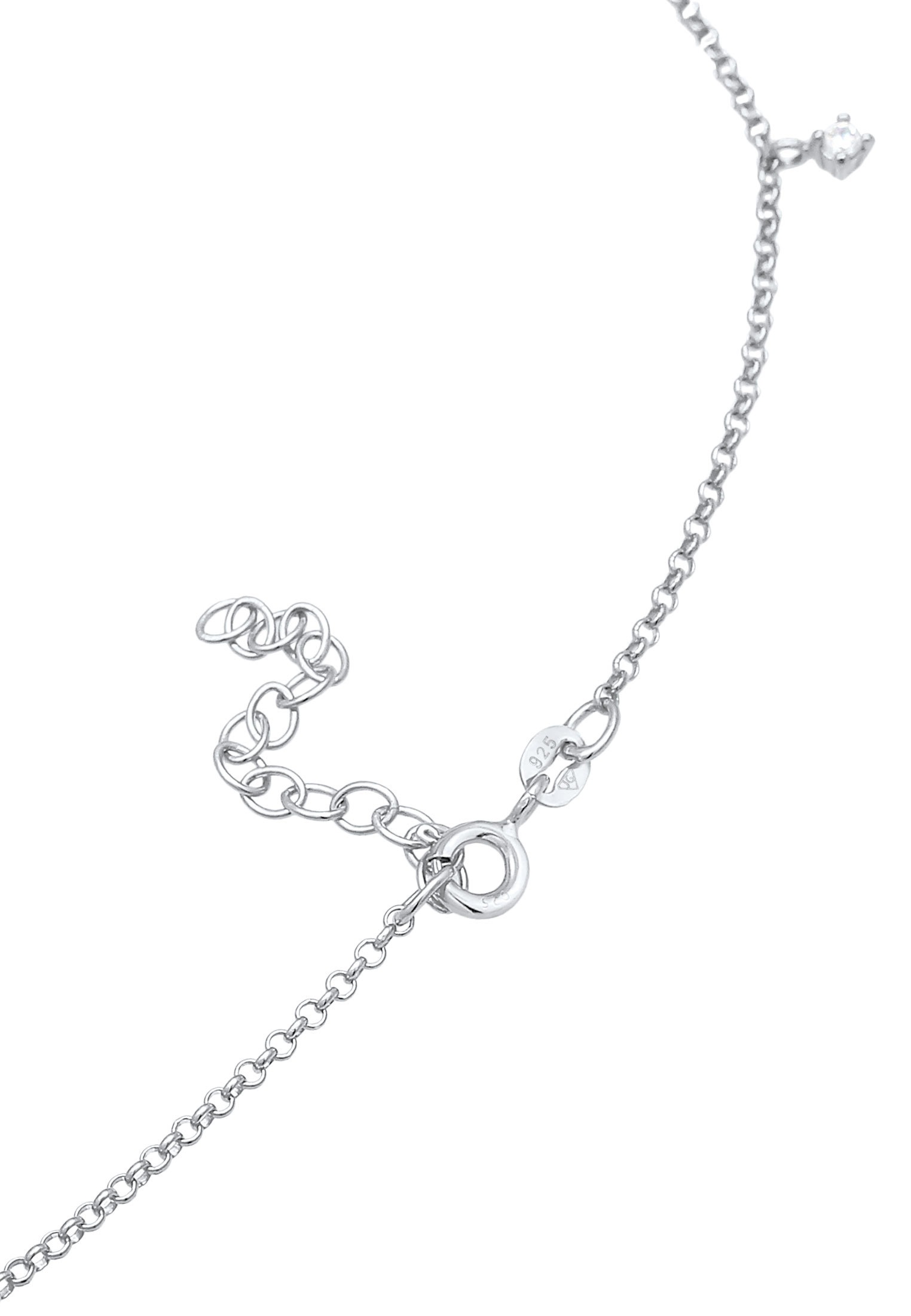 Elli Choker »Halskette Choker Solitär Zirkonia Elegant 925er Silber«