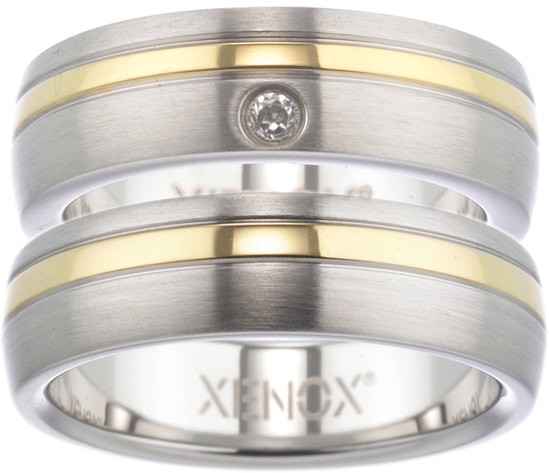 Partnerring »Geschenk "LIEBE" Xenox & Friends, X1681, X1682«, wahlweise mit oder ohne...